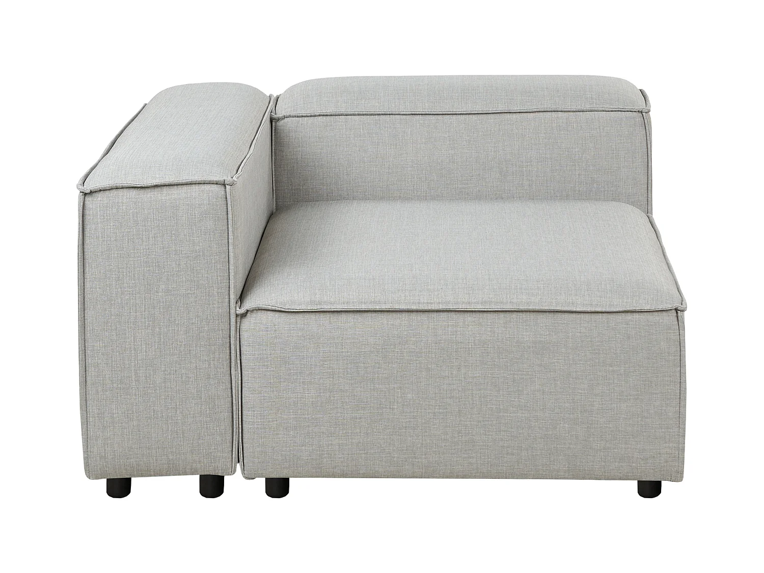Modulsofa ARDAL Stoff Hellgrau 3-Sitzer
