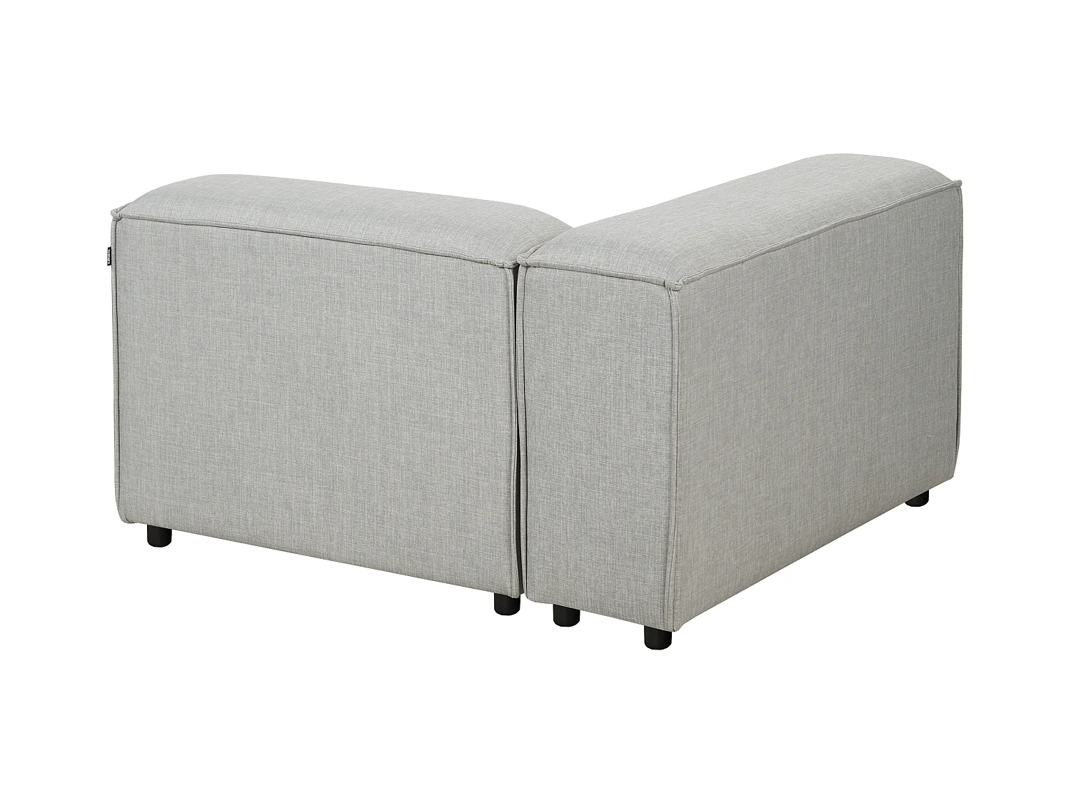 Modulsofa ARDAL Stoff Hellgrau 3-Sitzer