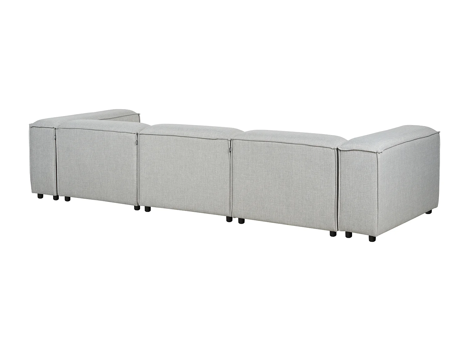 Canapé modulable 3 places ARDAL Tissu Gris clair