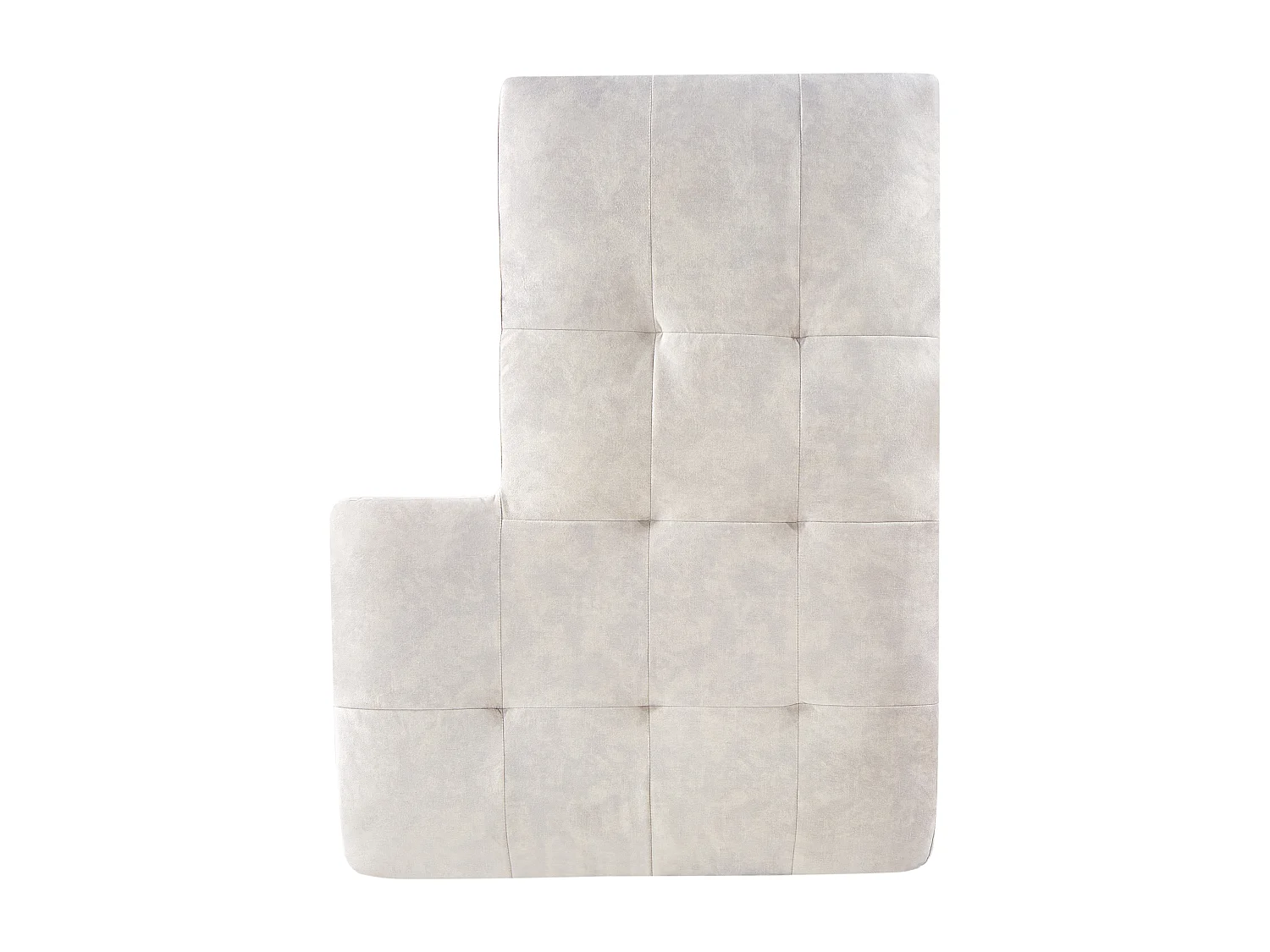 Canapé d'angle KIRUNA Velours Beige clair 4 places Côté droit