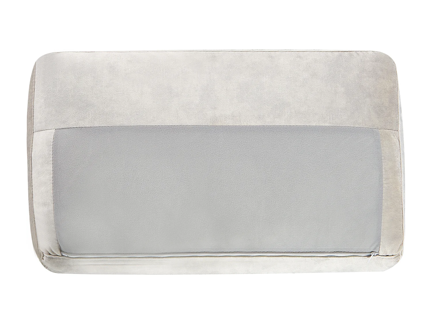 Canapé d'angle KIRUNA Velours Beige clair 4 places Côté droit