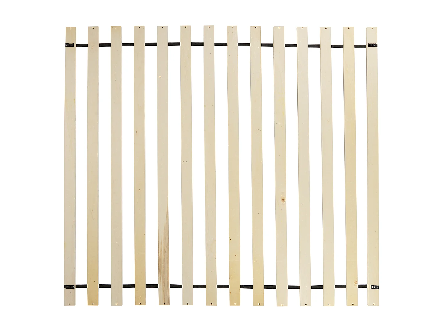 Bett mit Lattenrost Kunstleinen LESTRE 160 x 200 cm Cremeweiss