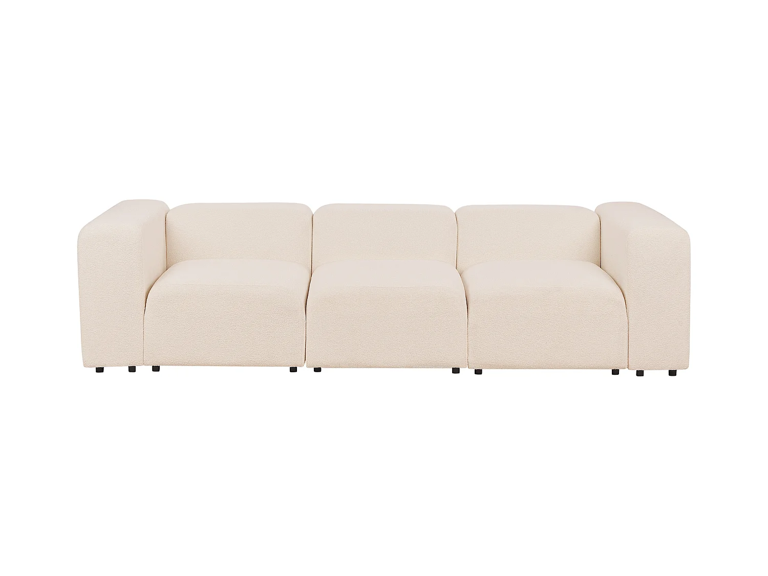 Canapé modulable 3 places FALSTERBO Bouclé Beige clair