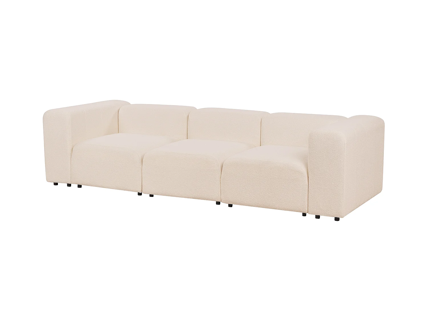 Canapé modulable 3 places FALSTERBO Bouclé Beige clair