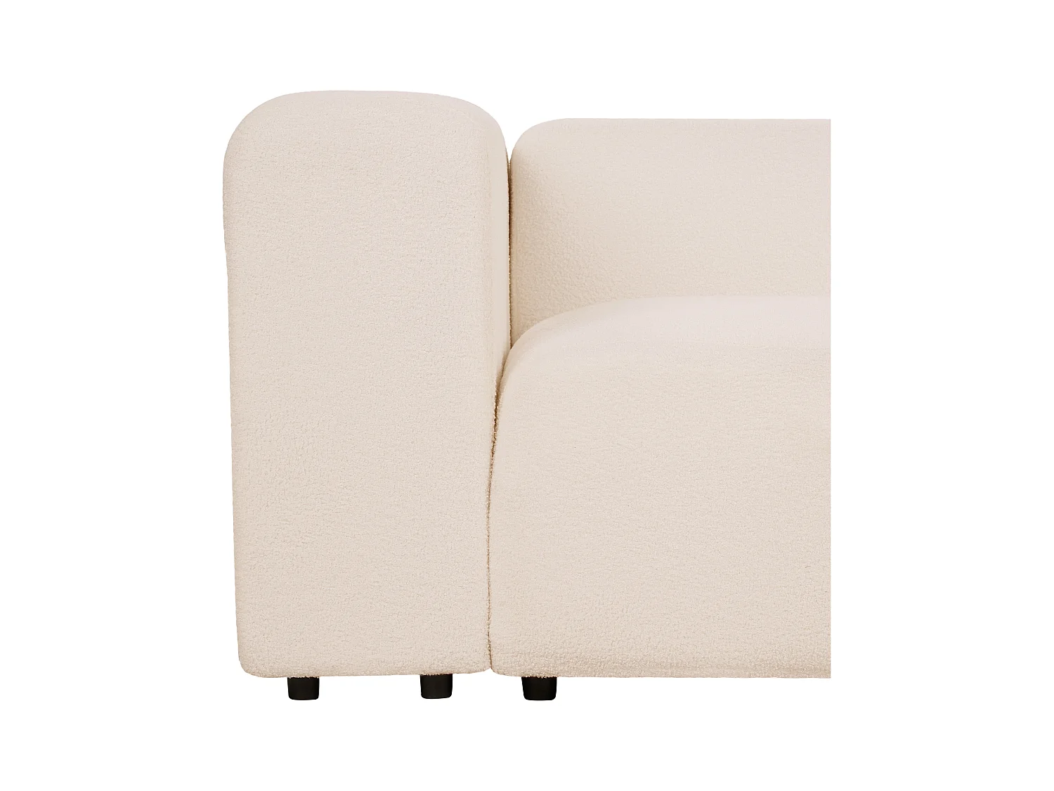 Canapé modulable 3 places FALSTERBO Bouclé Beige clair