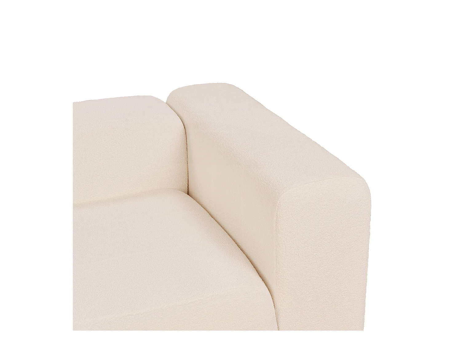 Canapé modulable 3 places FALSTERBO Bouclé Beige clair