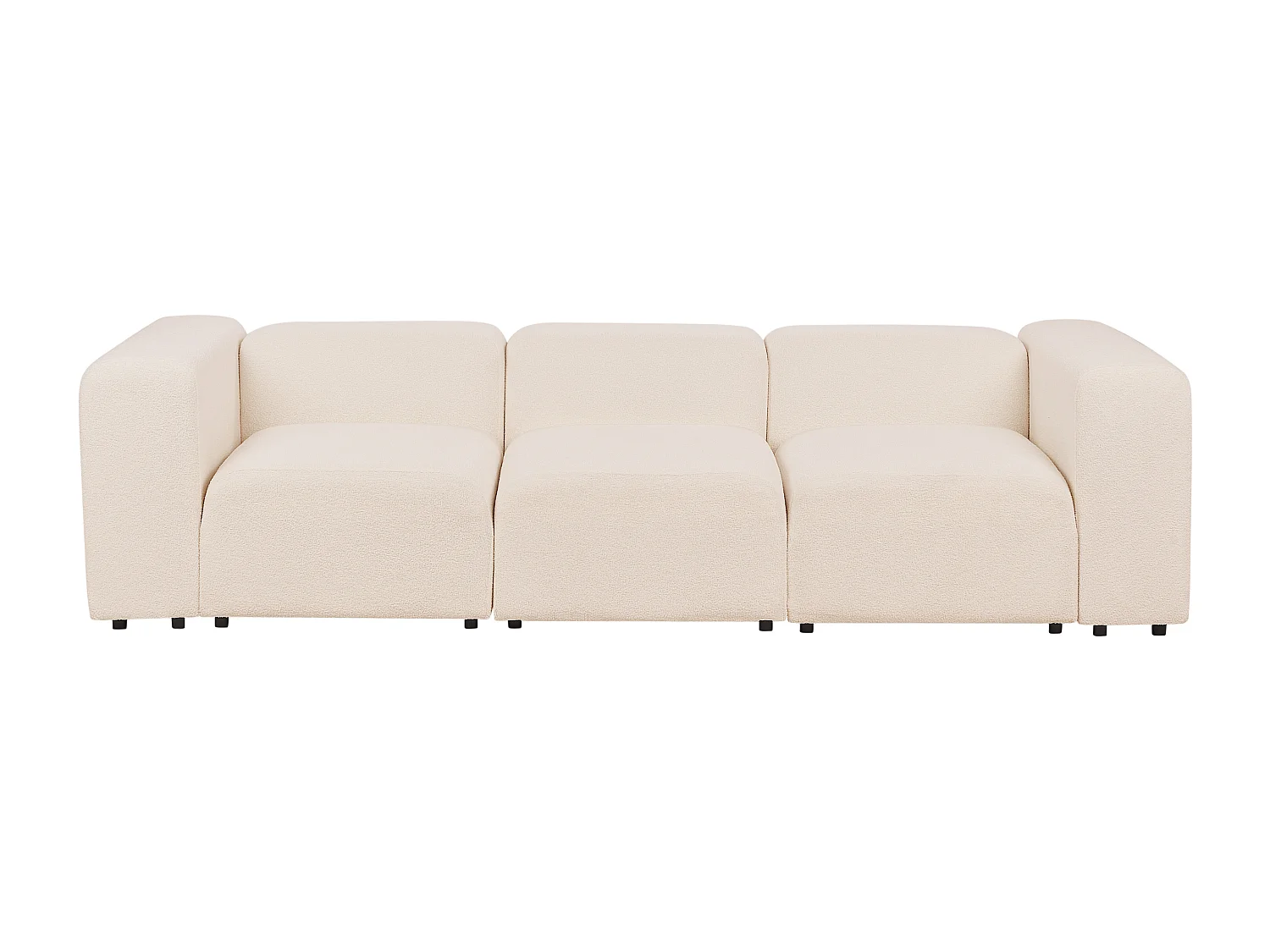 Canapé modulable 3 places FALSTERBO Bouclé Beige clair