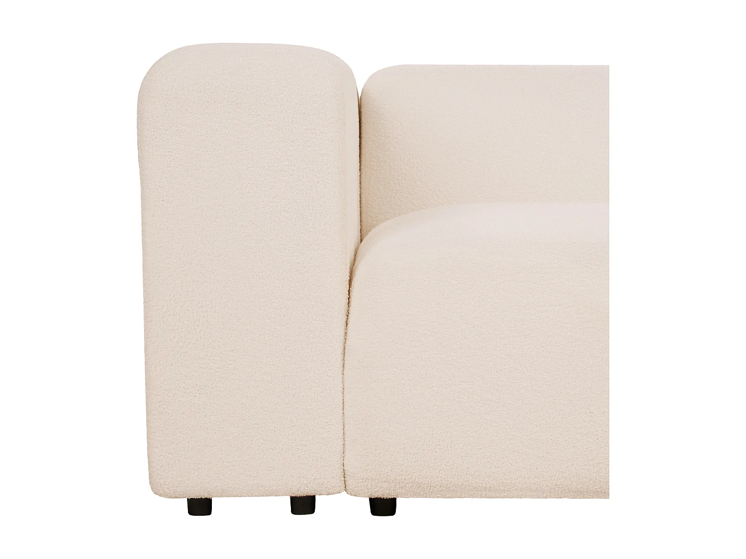 Canapé modulable 3 places FALSTERBO Bouclé Beige clair
