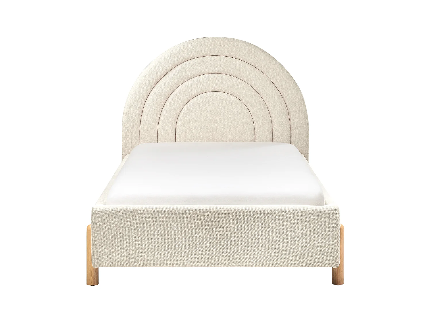 Łóżko 90 x 200 cm beżowe ANET