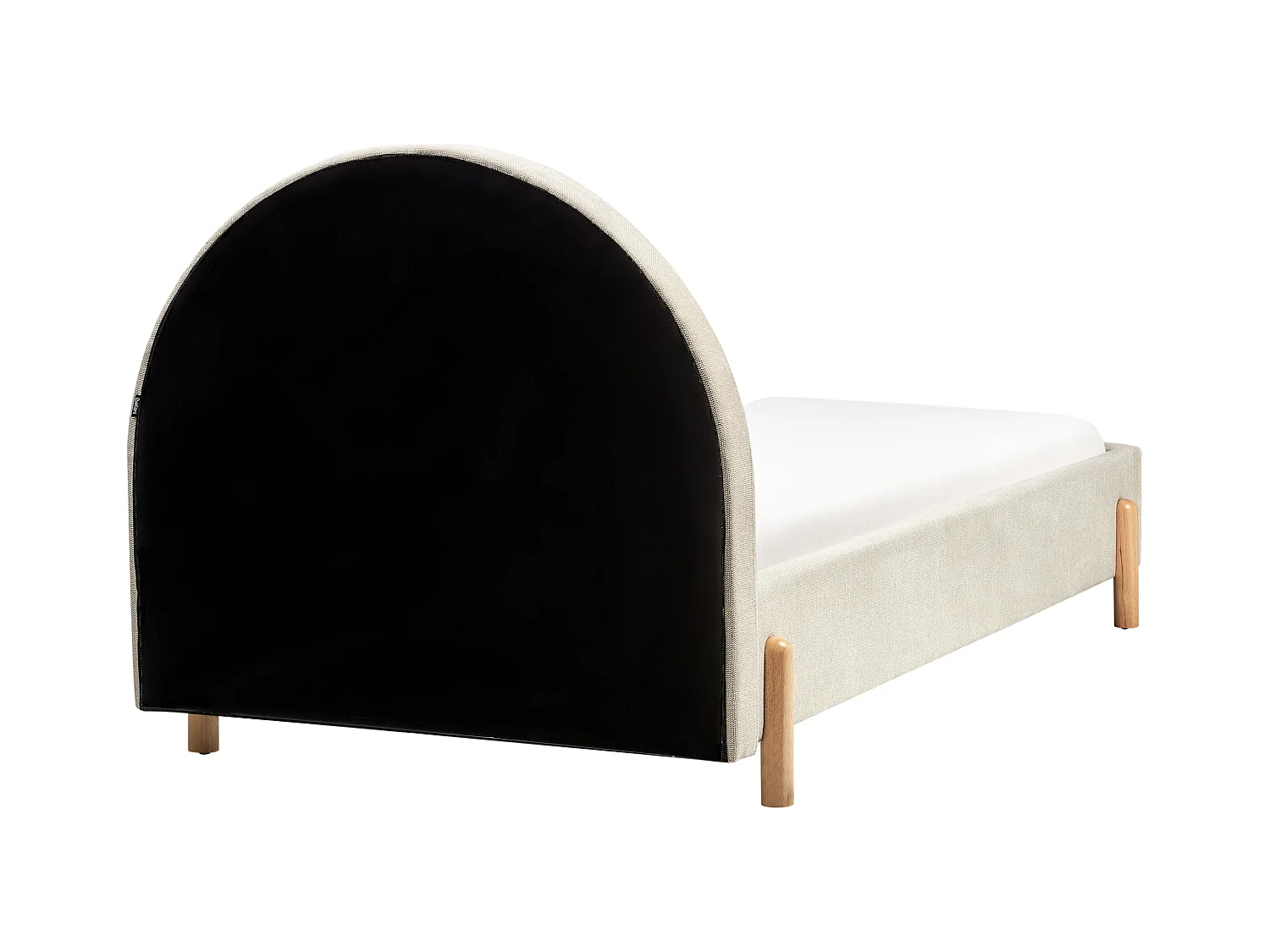 Łóżko 90 x 200 cm beżowe ANET