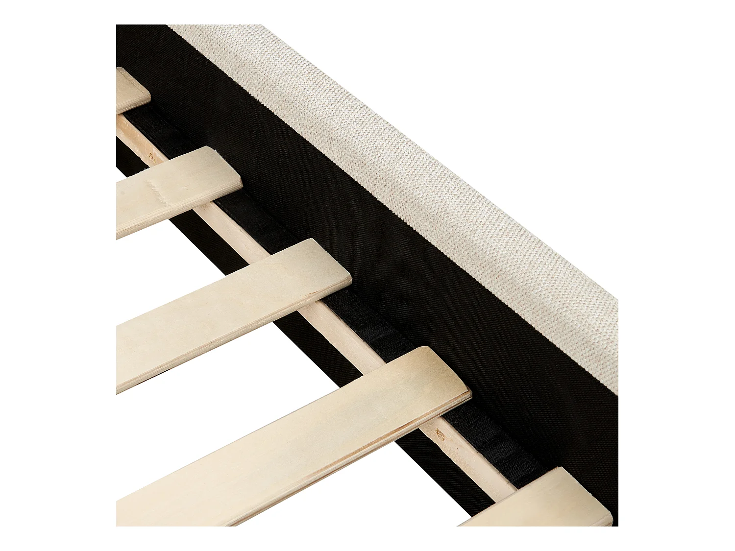 Łóżko 90 x 200 cm beżowe ANET