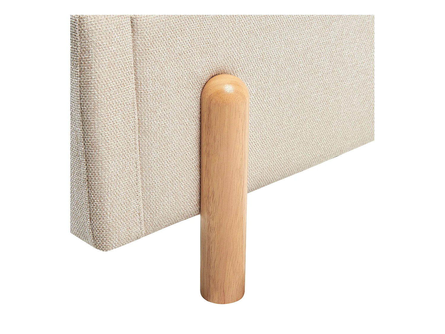 Łóżko 90 x 200 cm beżowe ANET