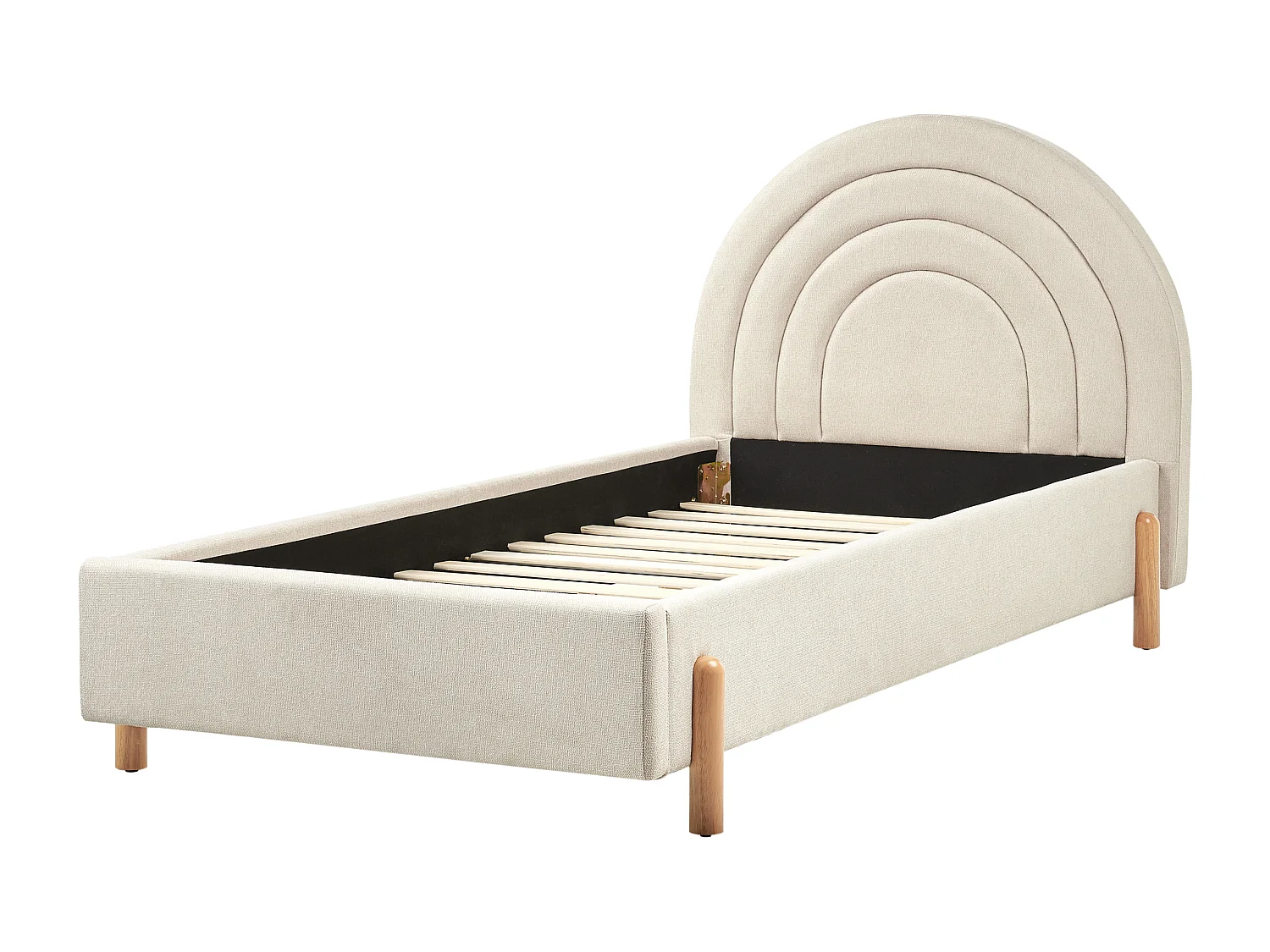 Lit d'enfant Tissu ANET 90 x 200 cm Beige