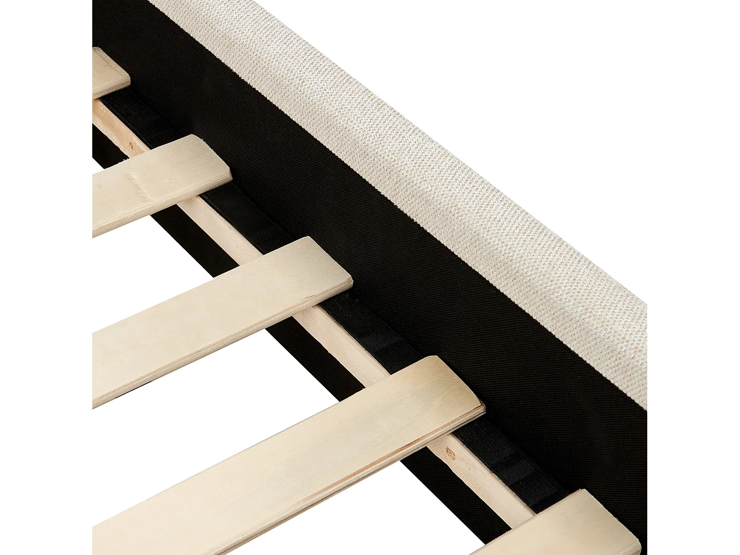 Lit d'enfant Tissu ANET 90 x 200 cm Beige