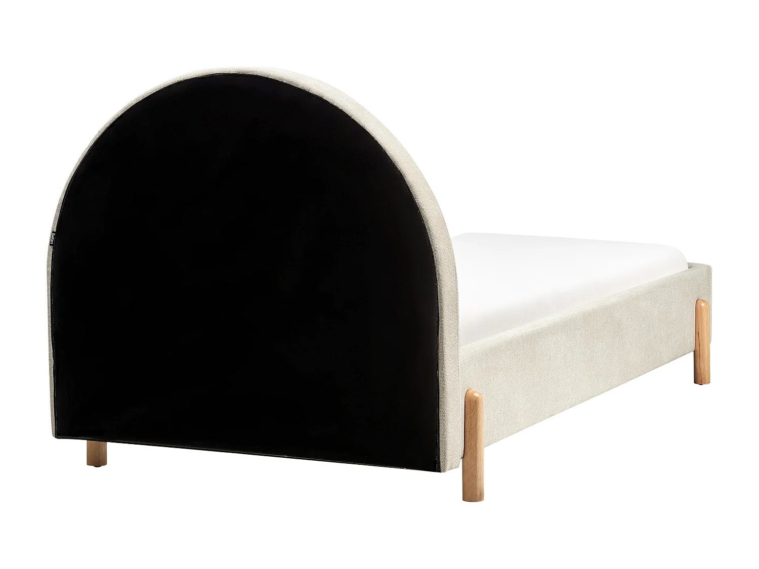 Bed stof beige 90 x 200 cm ANET