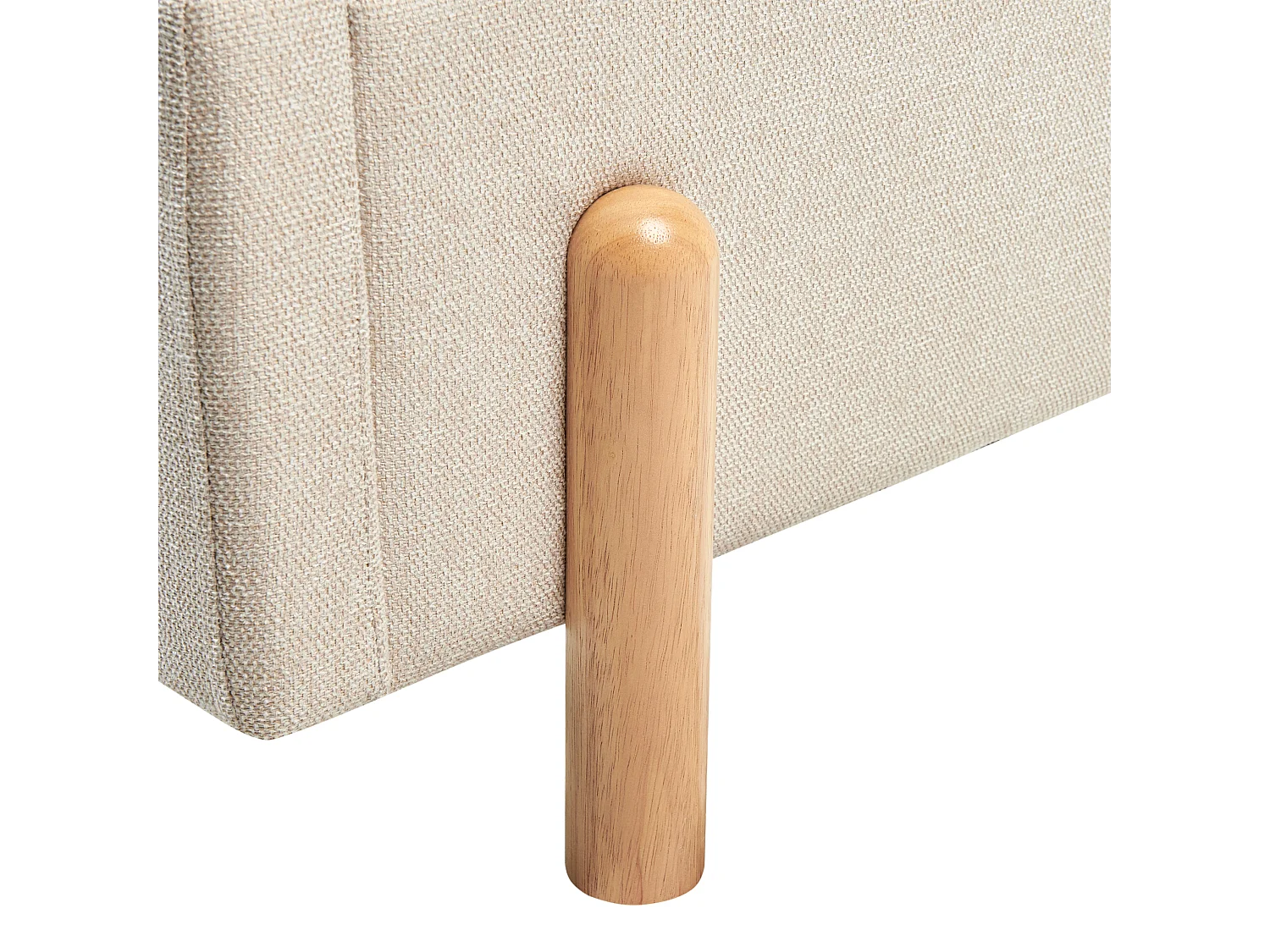 Bed stof beige 90 x 200 cm ANET