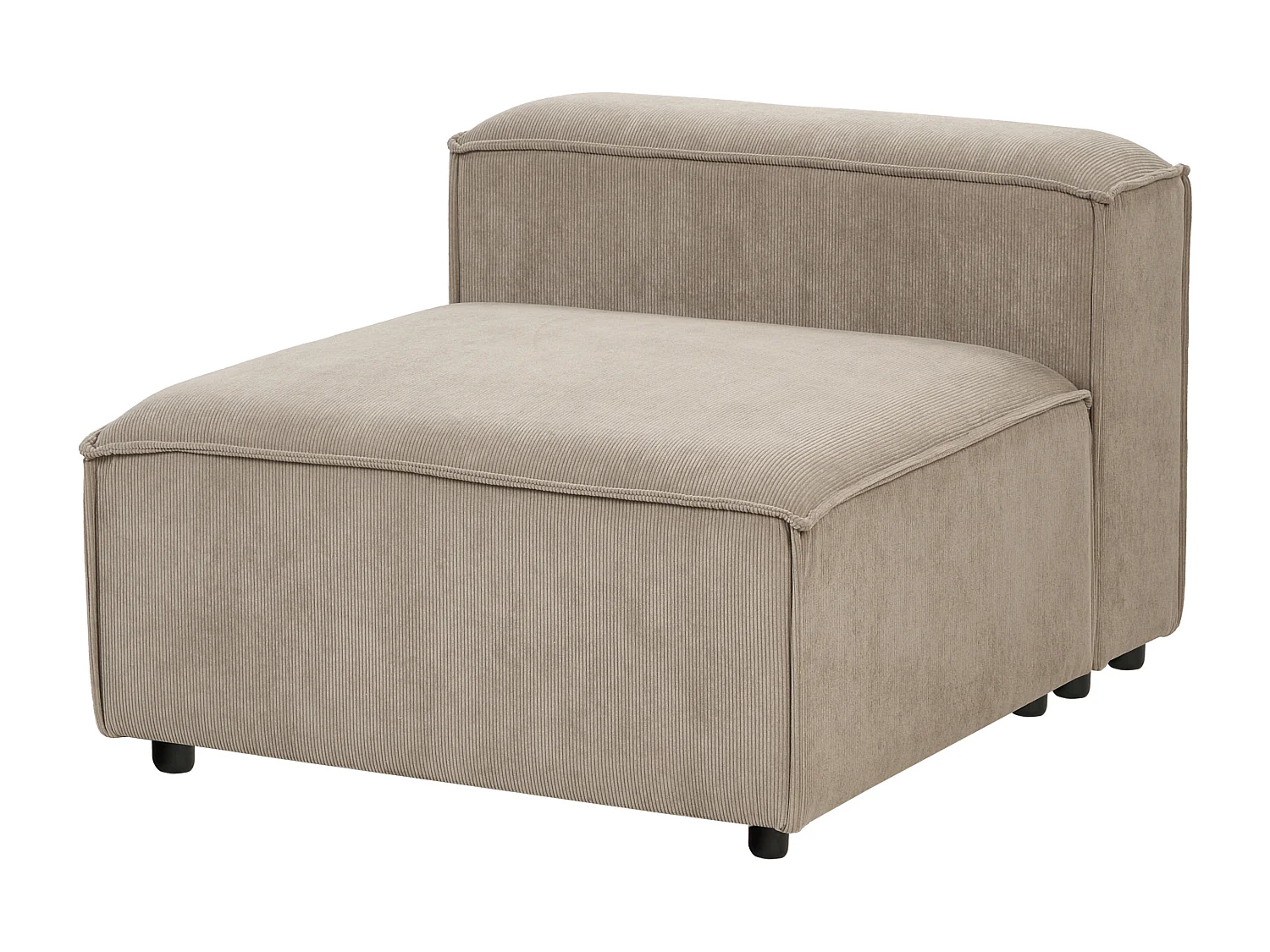Module fauteuil ARDAL Velours côtelé Marron clair