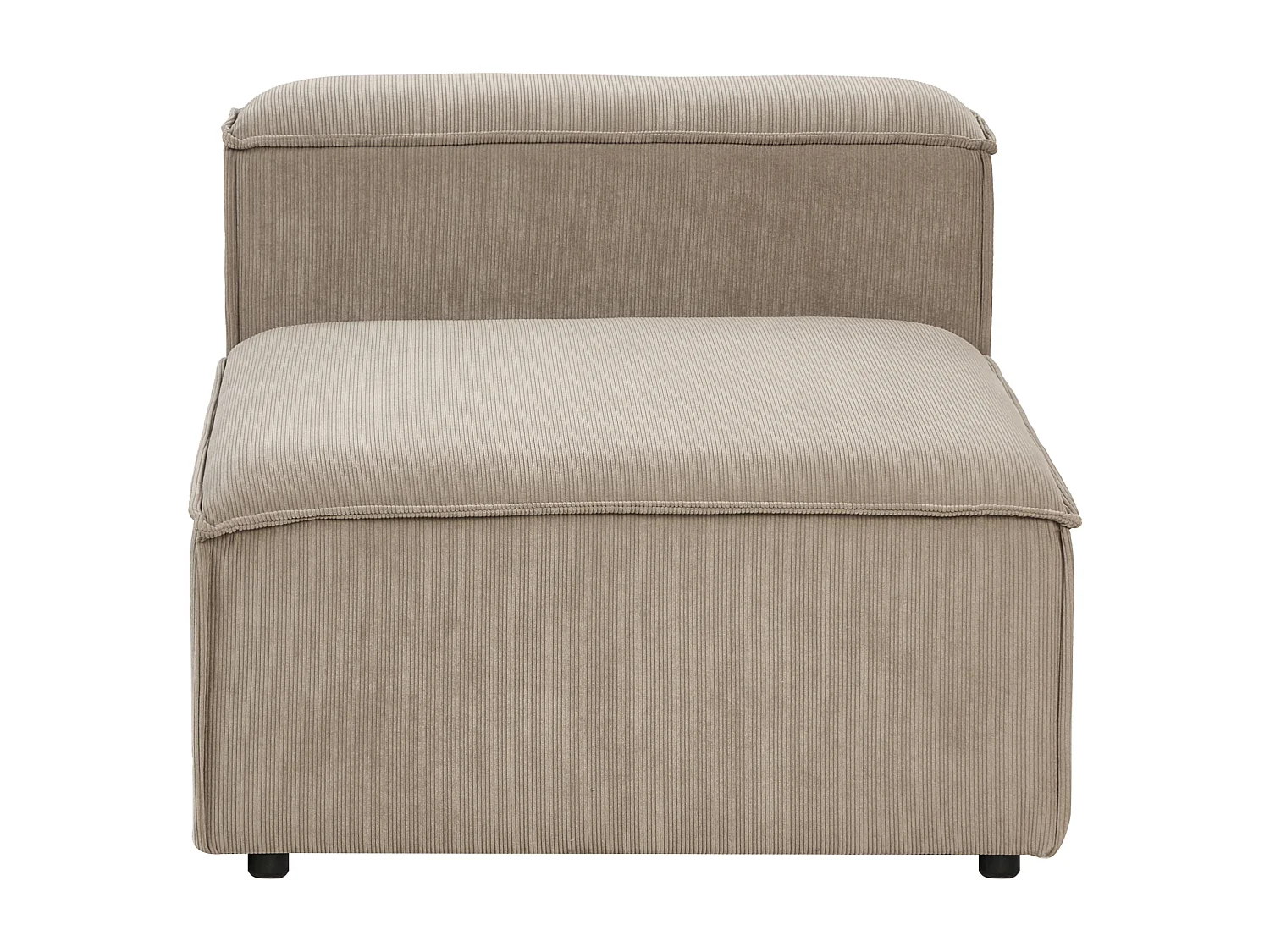 Module fauteuil ARDAL Velours côtelé Marron clair