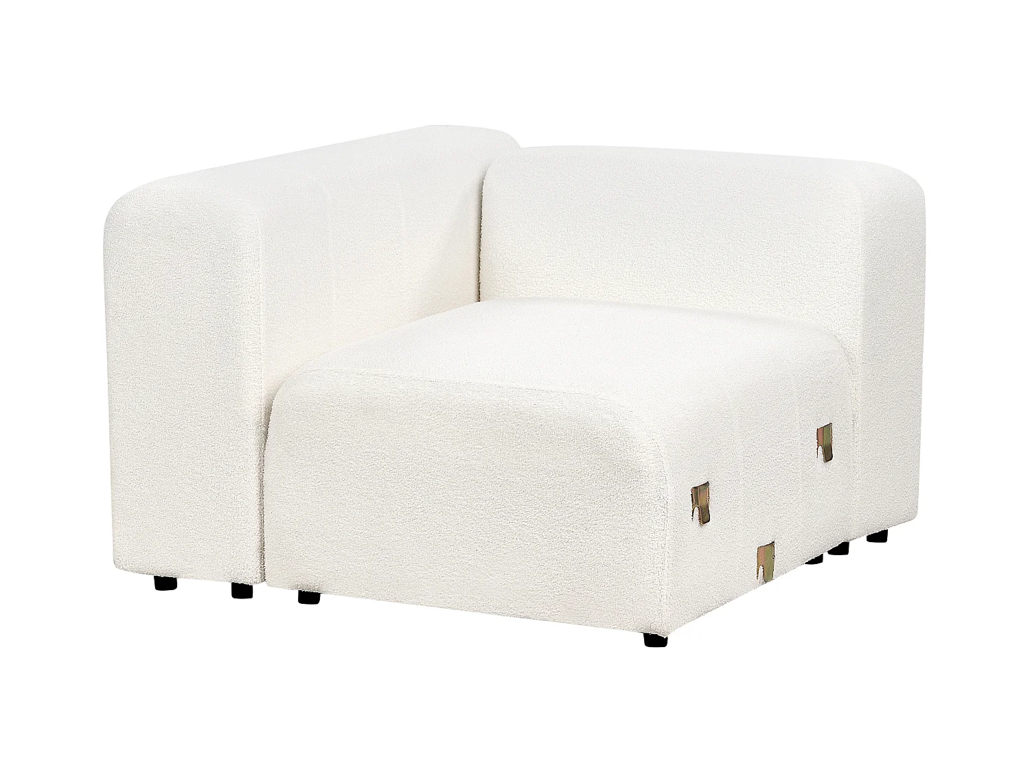Modulsofa FALSTERBO Bouclé Weiss 3-Sitzer