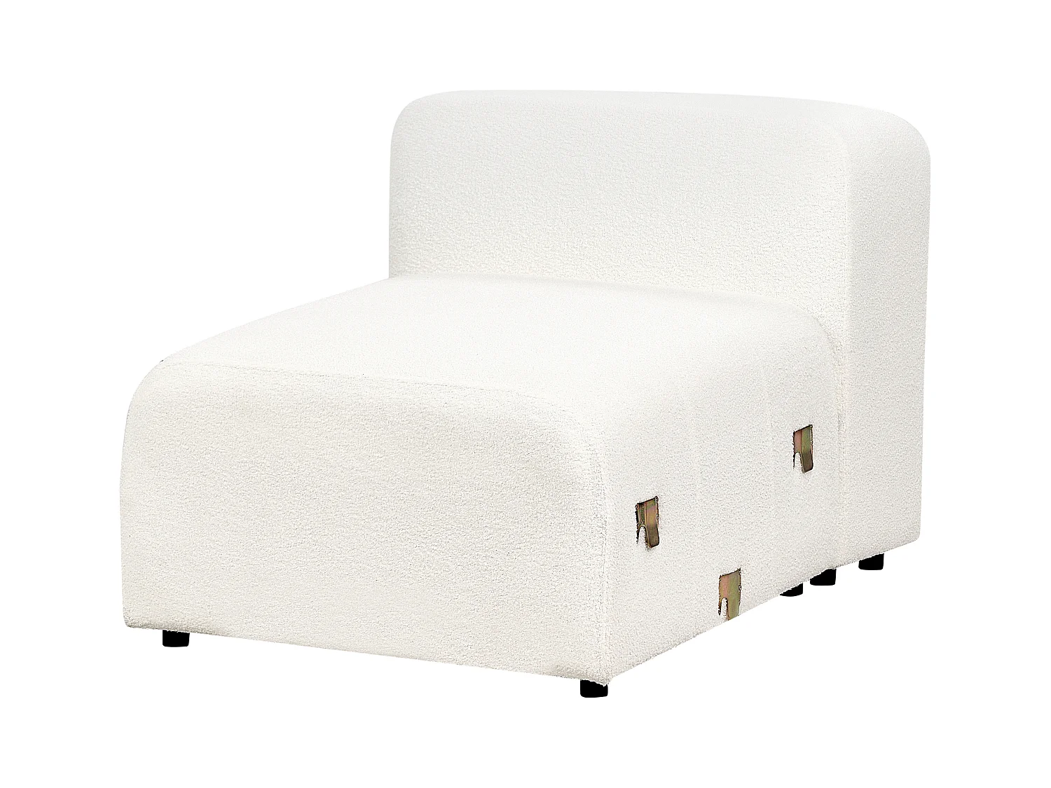 Modulsofa FALSTERBO Bouclé Weiss 3-Sitzer