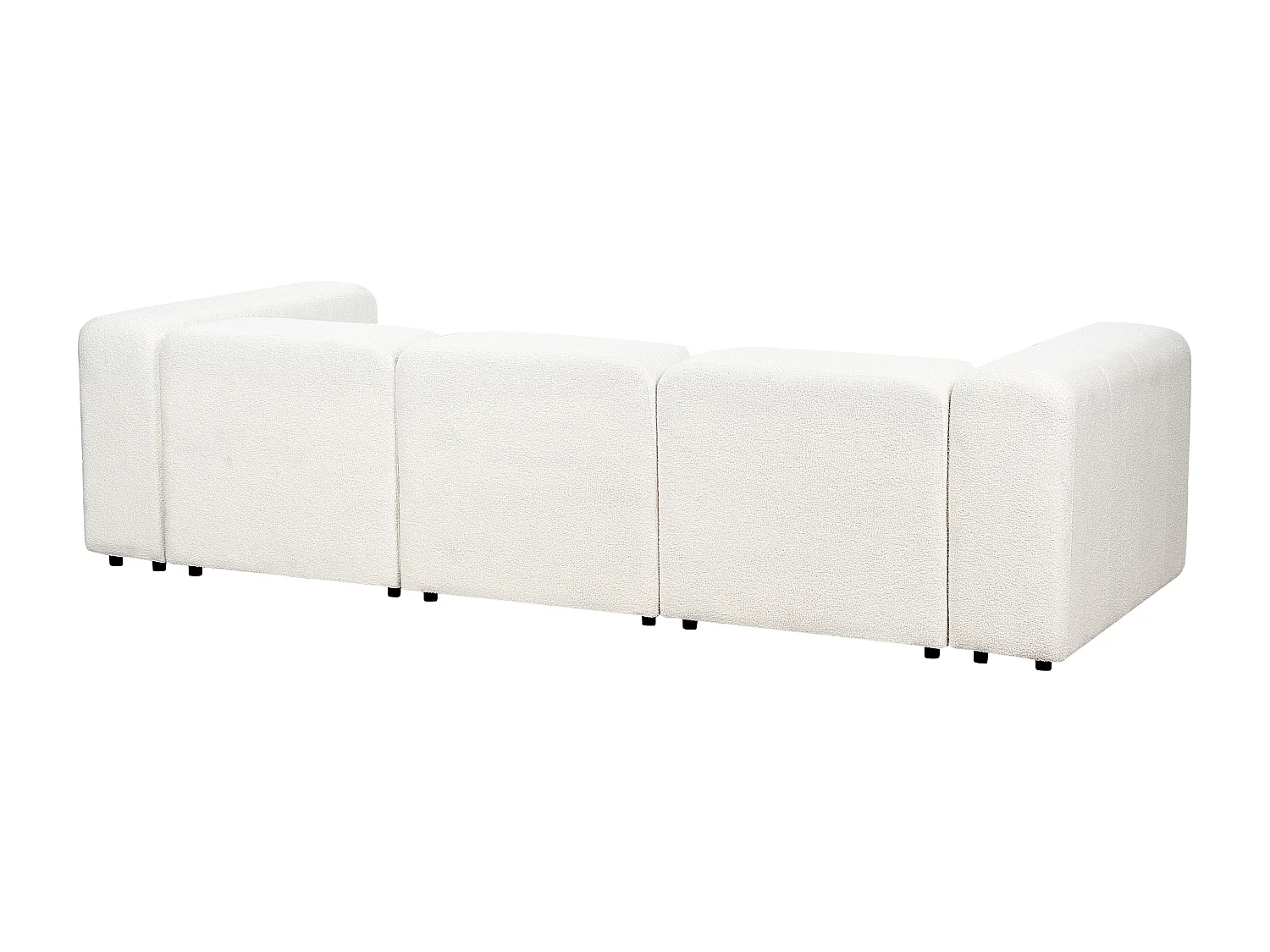 Canapé modulable 3 places FALSTERBO Bouclé Blanc