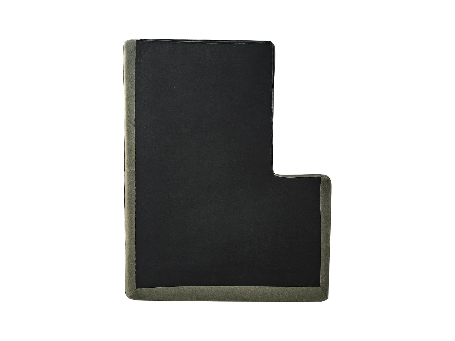 Canapé d'Angle Droit Moderne Pieds en Métal Forme de L Velours Vert Foncé Kiruna