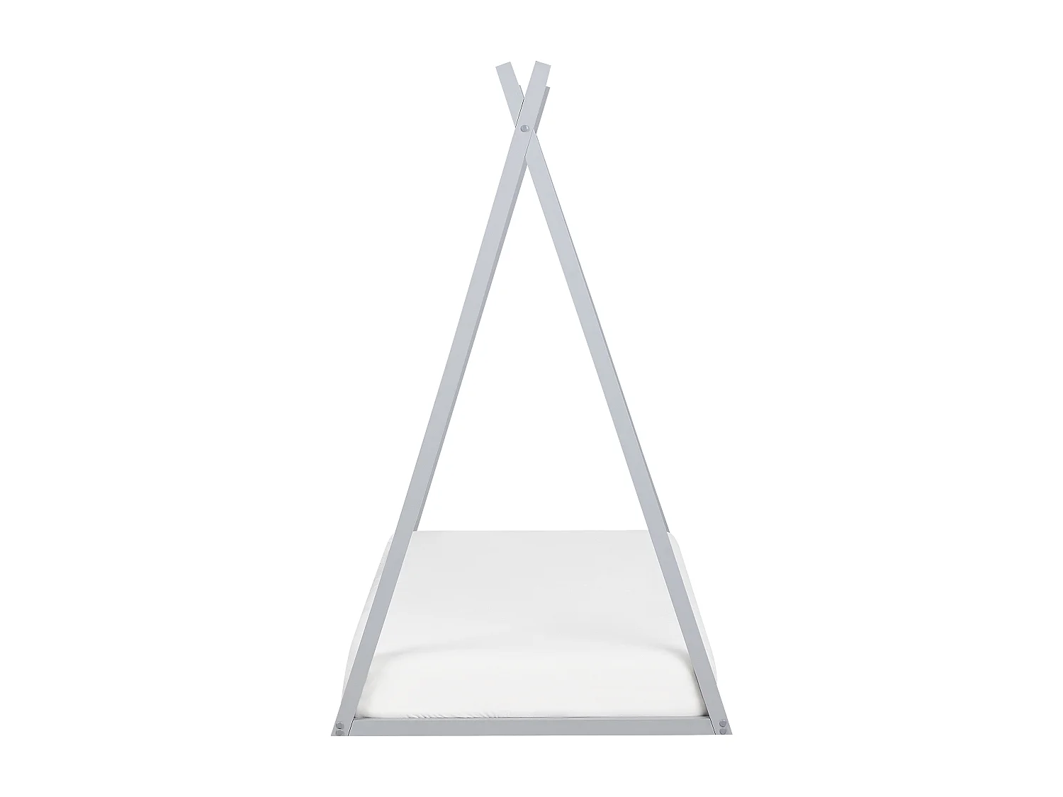 Lit d'enfant Tipi Bois de pin SAURAT 90 x 200 cm Gris