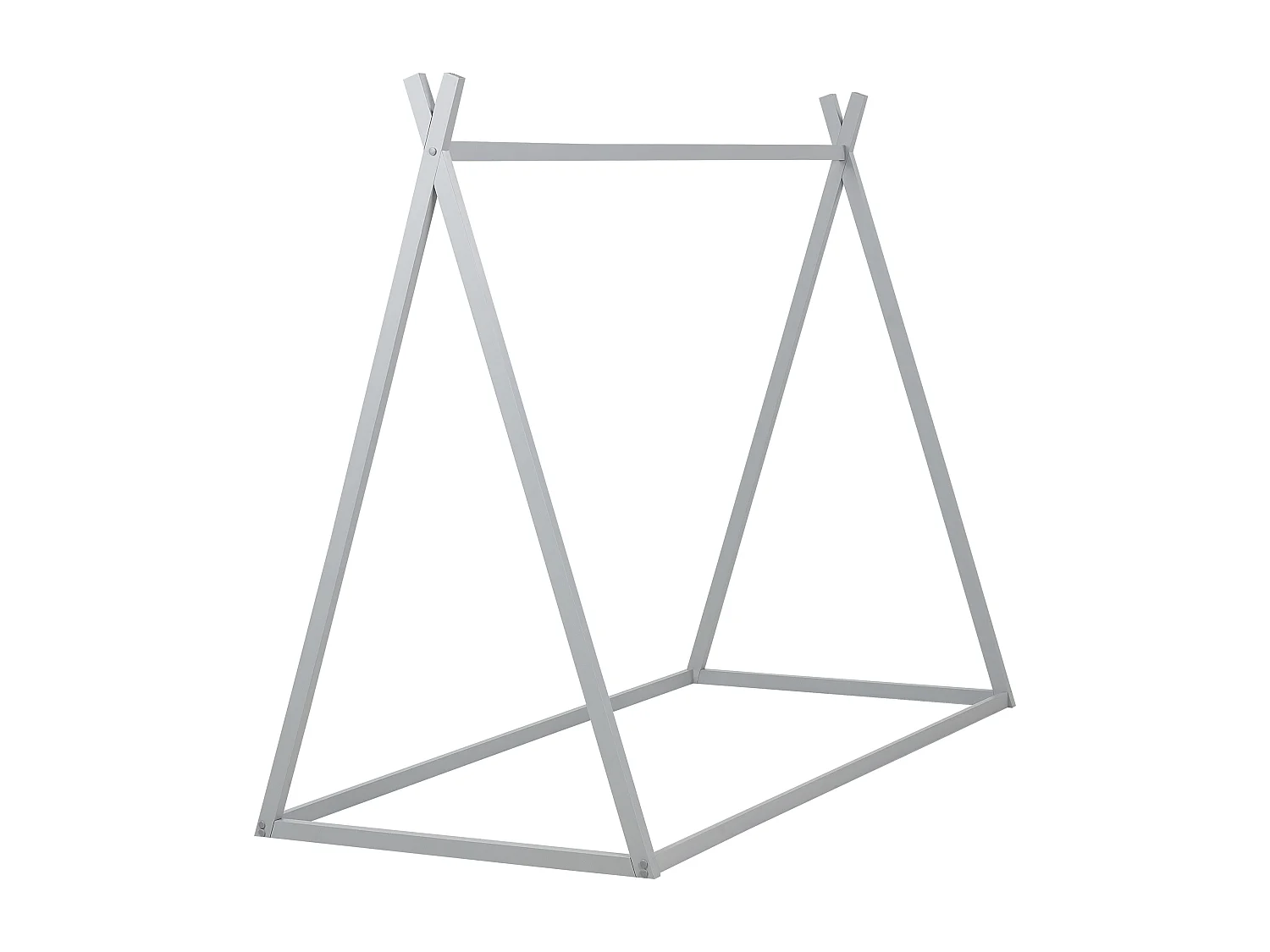 Lit d'enfant Tipi Bois de pin SAURAT 90 x 200 cm Gris