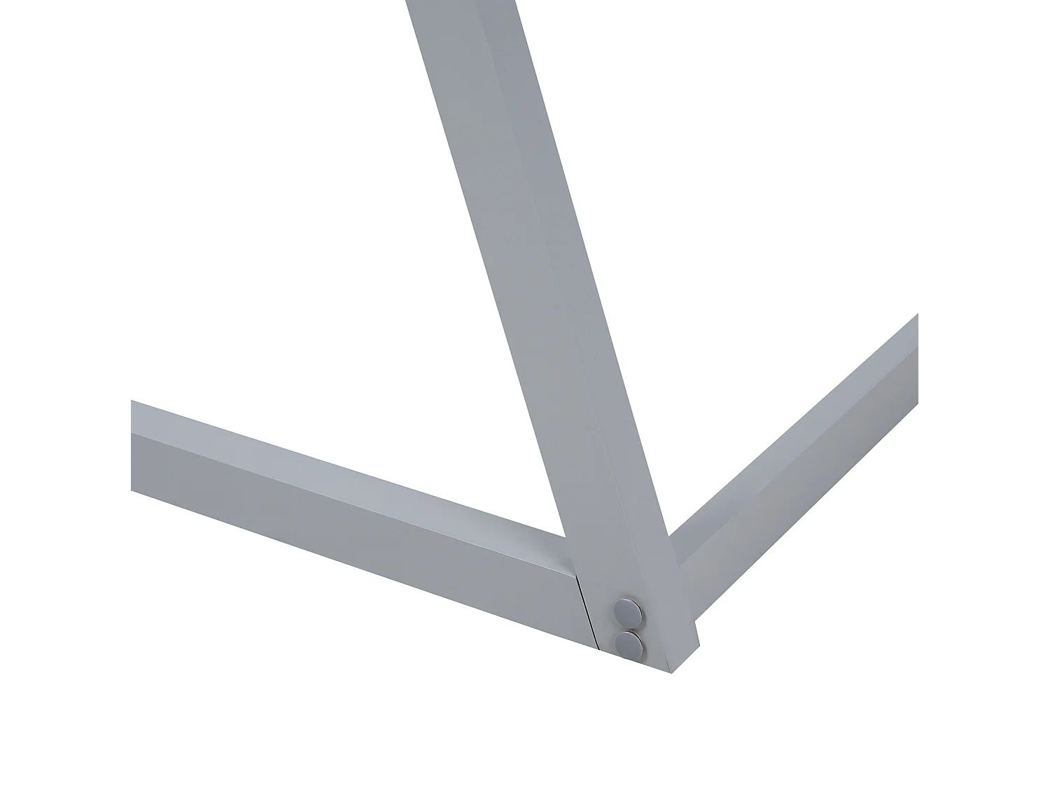 Lit simple en bois 90 x 200 cm gris SAURAT