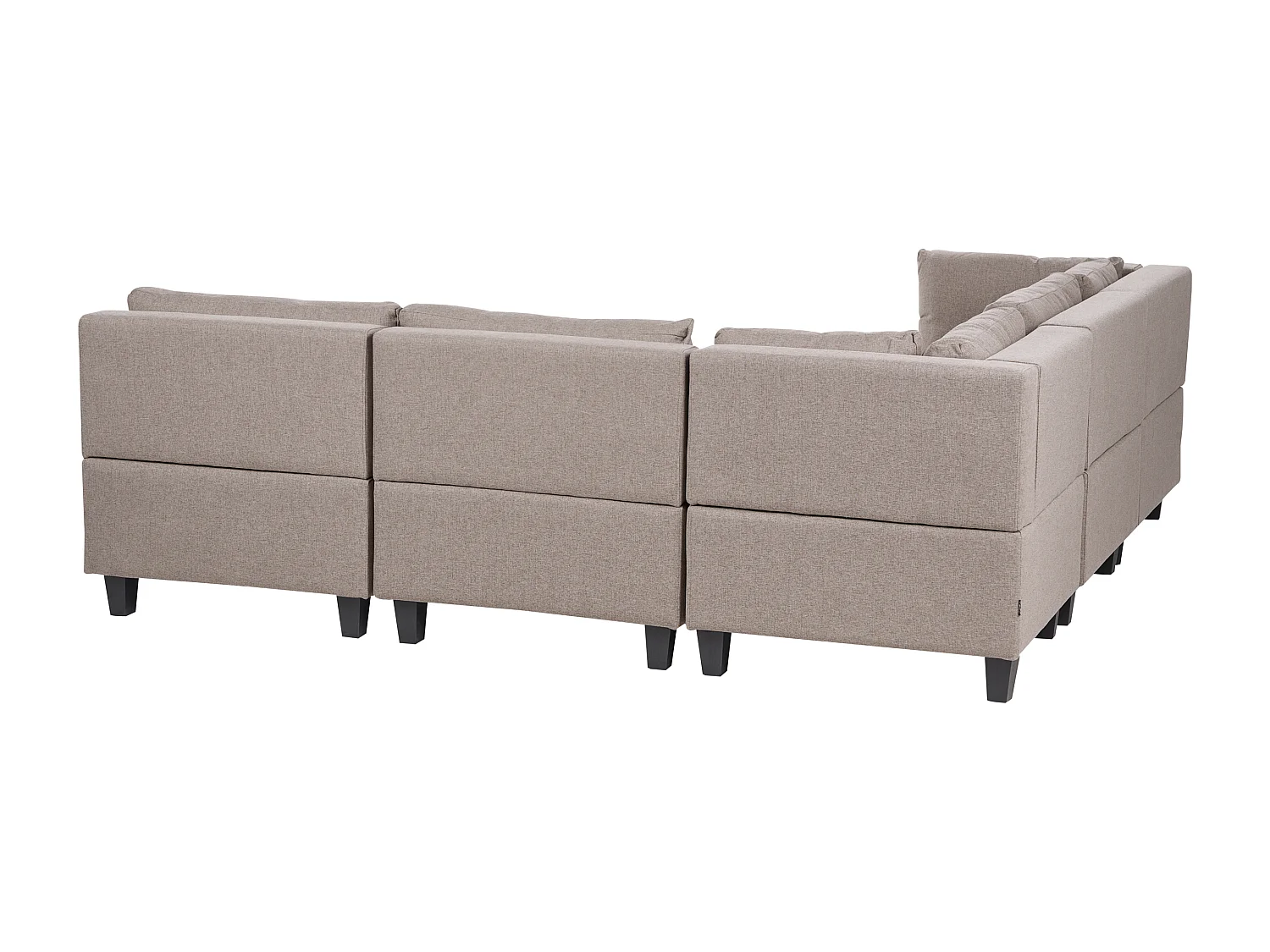 Modulaire hoekbank UNSTAD Stof Bruin 5-zitter Rechterzijde