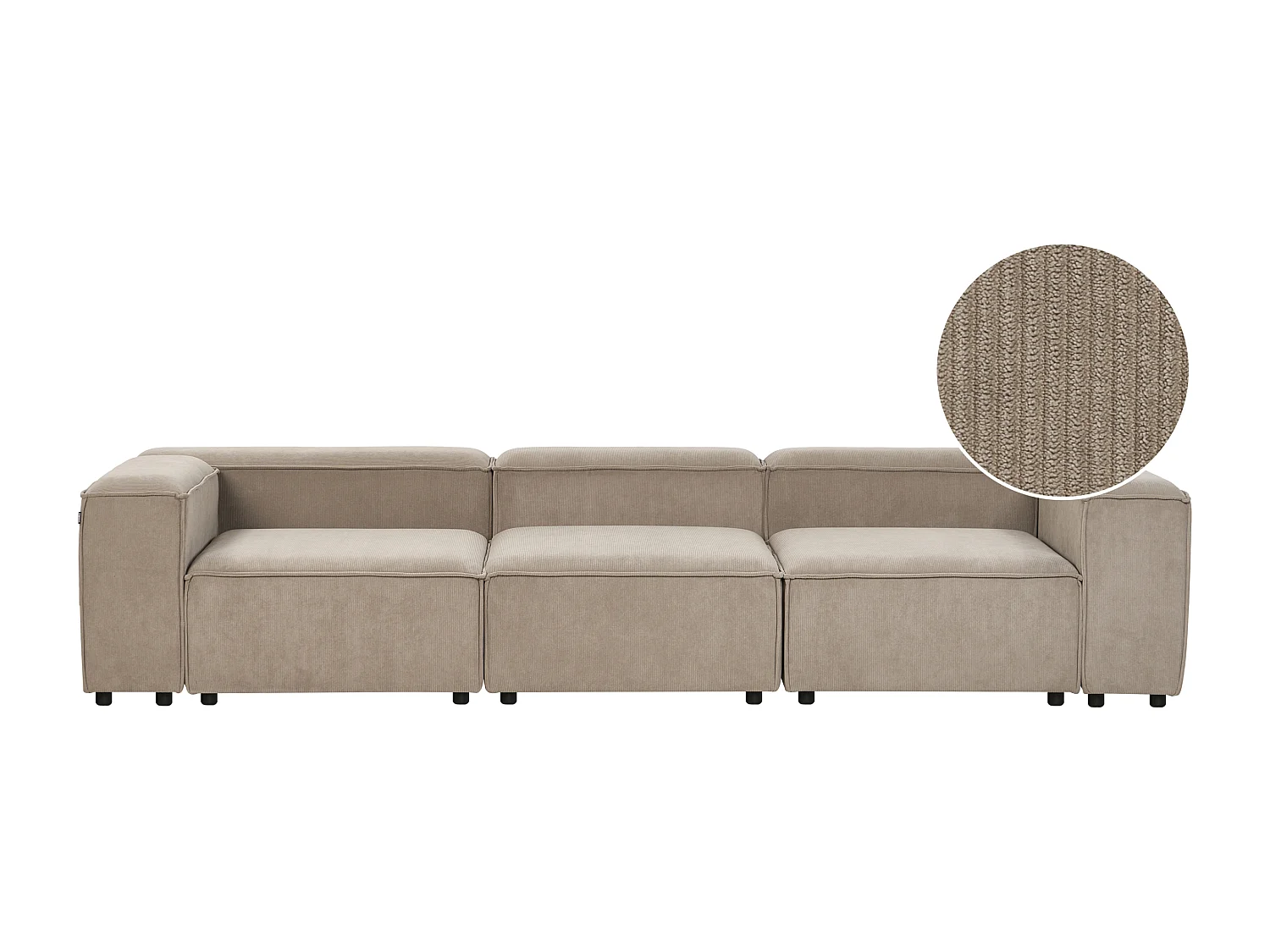 Sofá modular ARDAL Bombazine Taupe 3 lugares