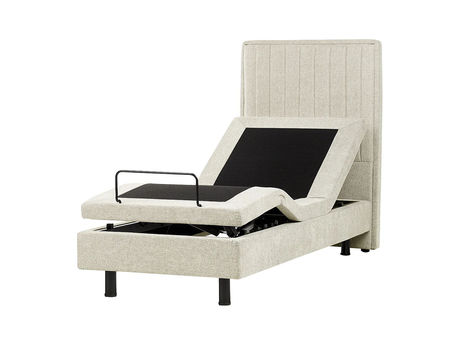 Lit réglable Tissu DUKE II 80 x 200 cm Beige