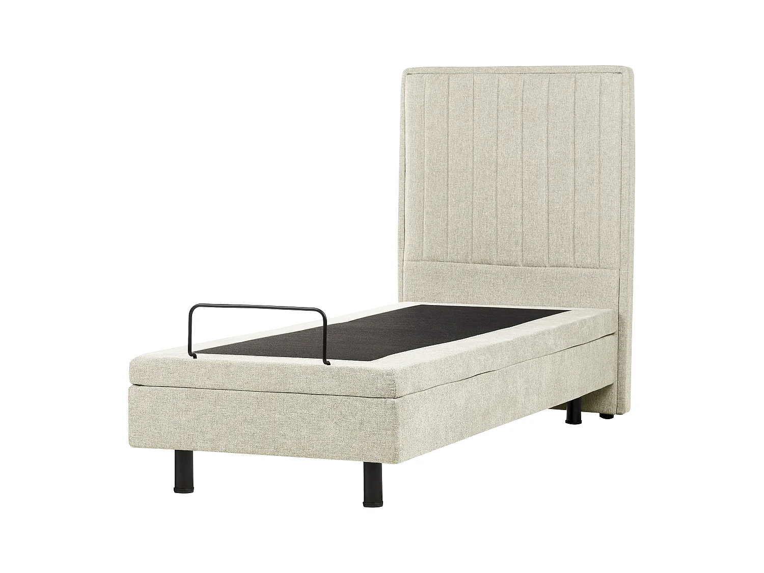 Bett verstellbar Stoff DUKE II 80 x 200 cm Beige