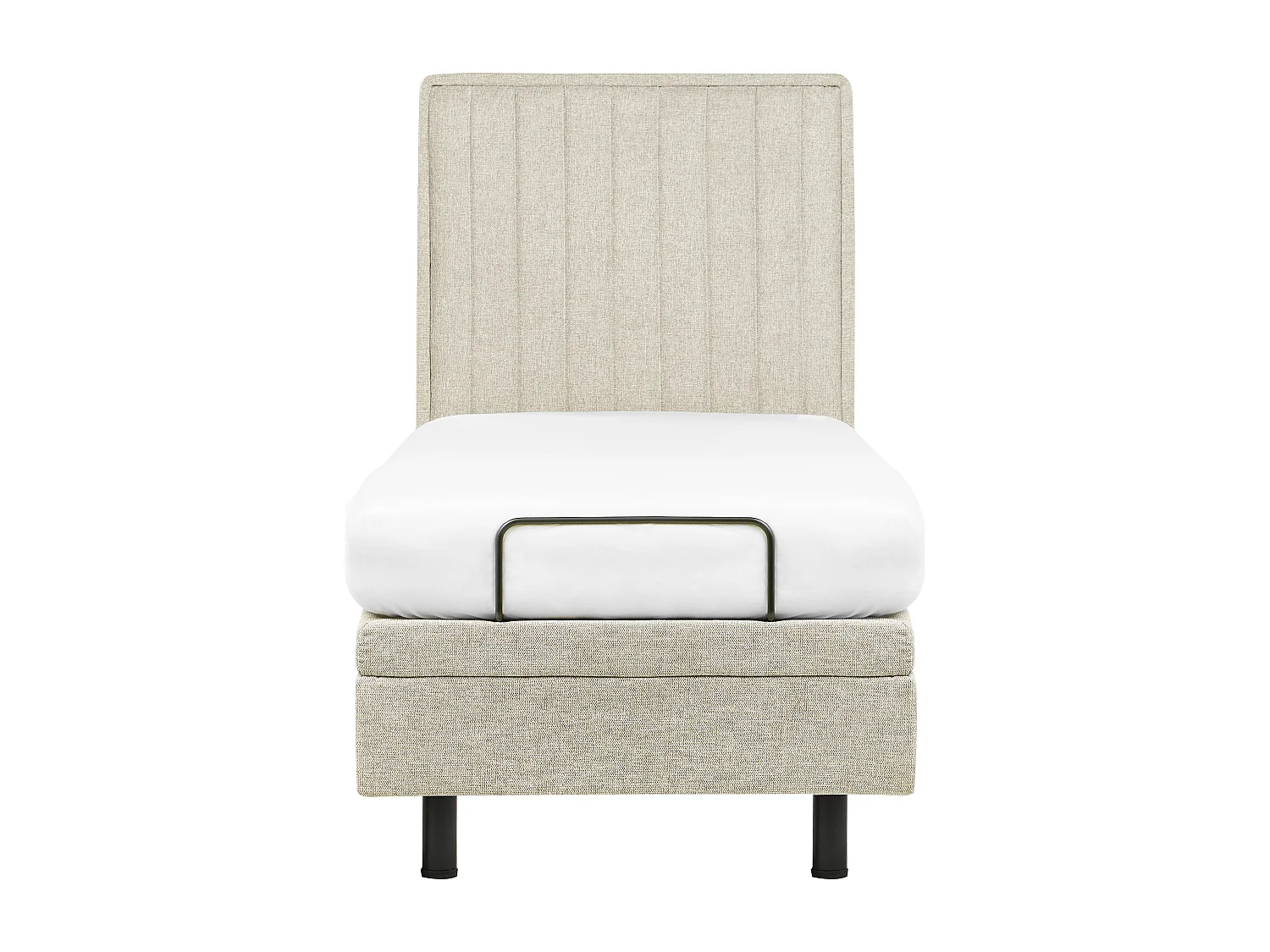 Lit réglable Tissu DUKE II 80 x 200 cm Beige