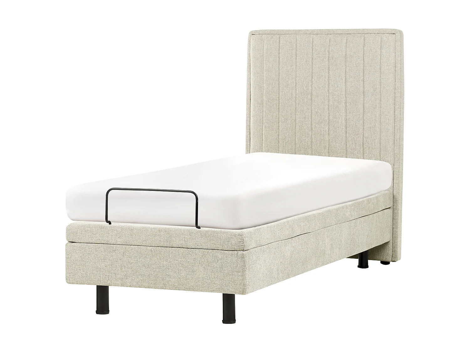 Lit réglable Tissu DUKE II 80 x 200 cm Beige