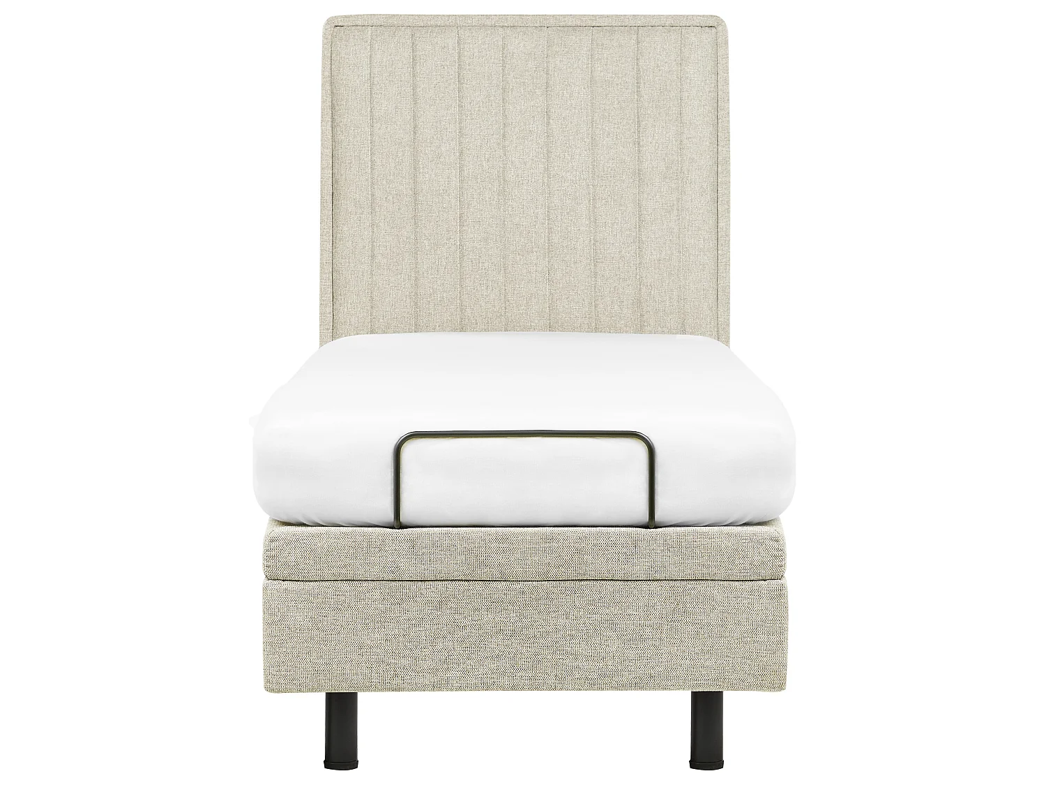 Lit réglable Tissu DUKE II 80 x 200 cm Beige