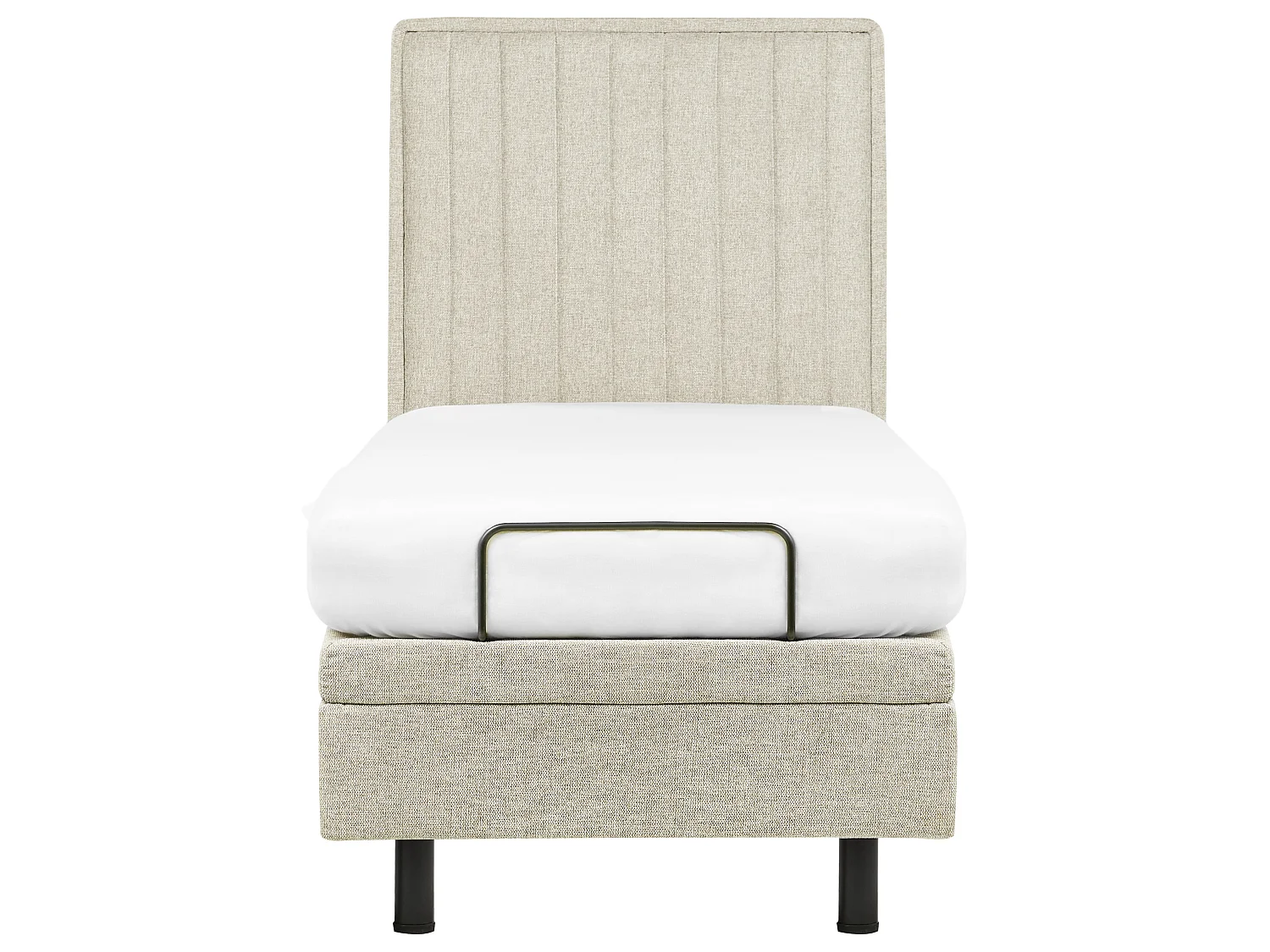 Lit réglable Tissu DUKE II 80 x 200 cm Beige
