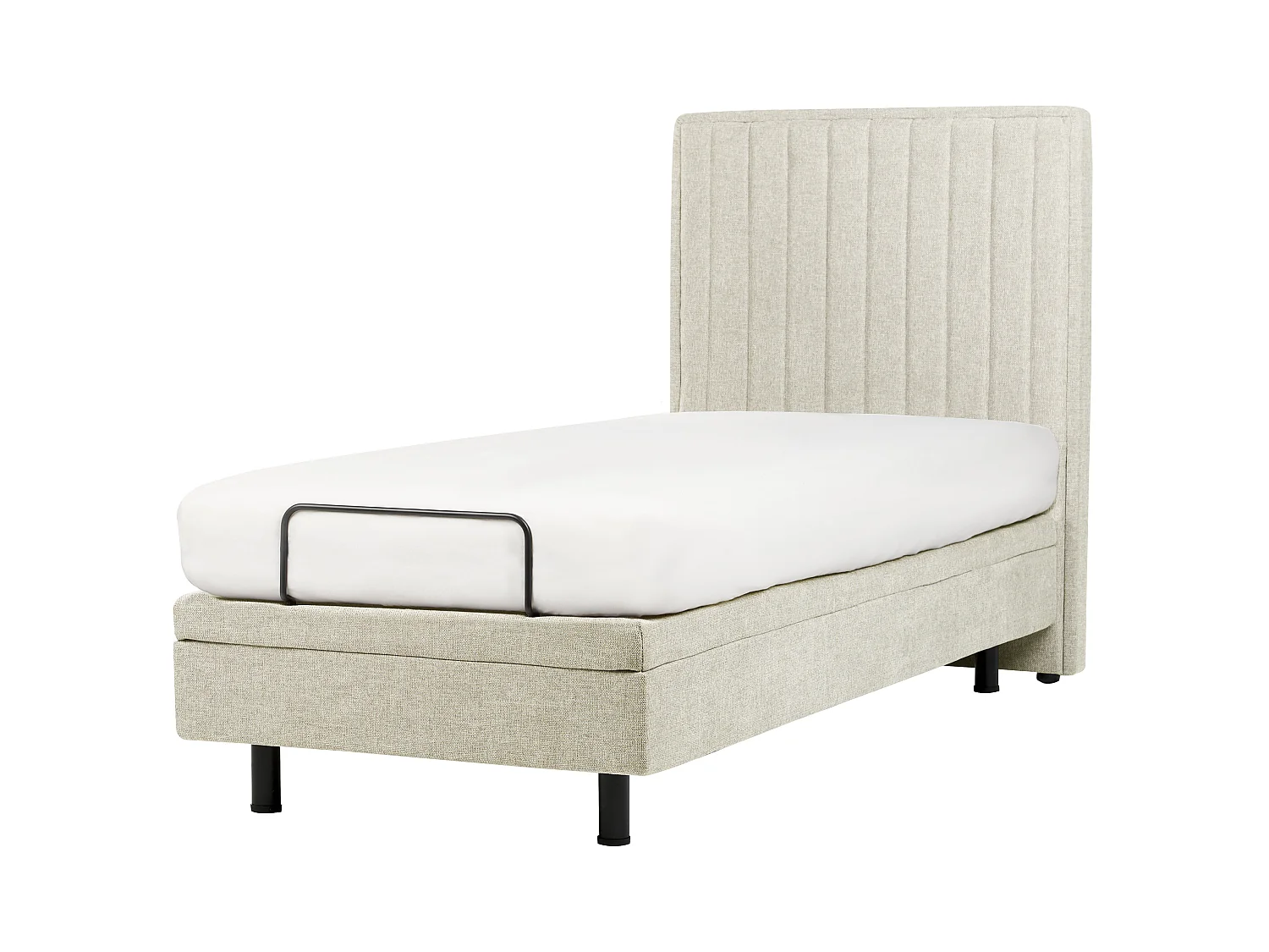 Lit réglable Tissu DUKE II 90 x 200 cm Beige
