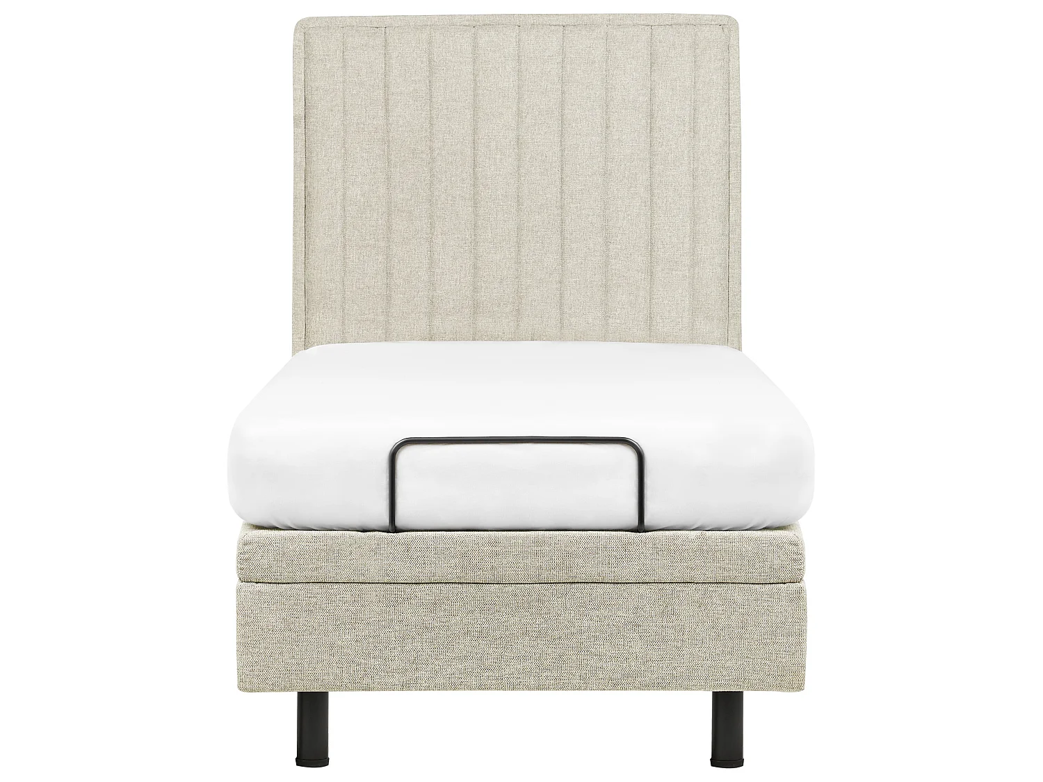 Lit réglable Tissu DUKE II 90 x 200 cm Beige