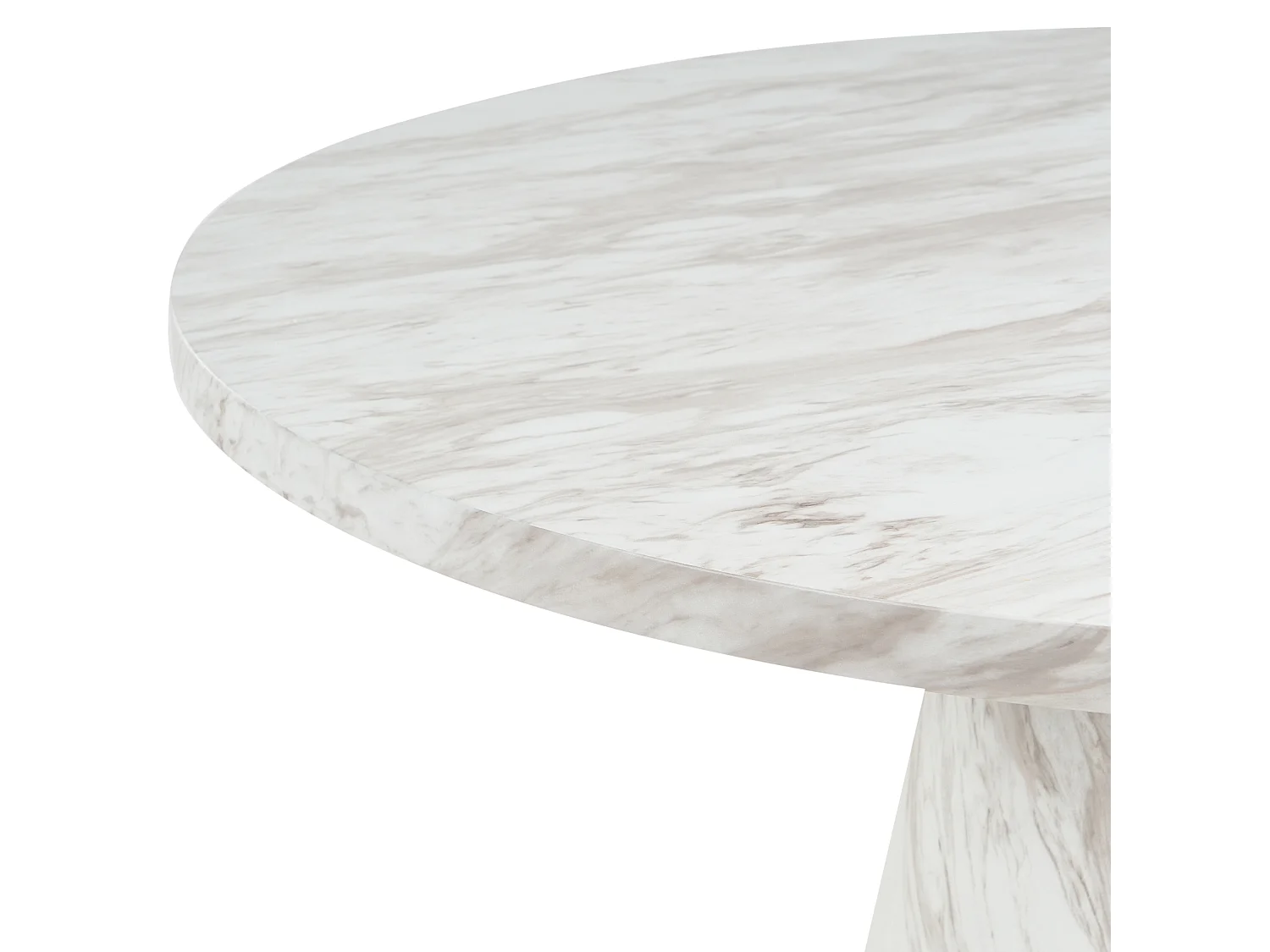 Table de repas MERE Marbre blanc 120 cm 120 cm