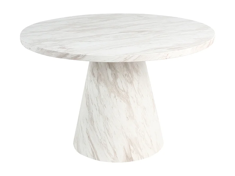Mesa de comedor MERE Mármol blanco 120 cm 120 cm