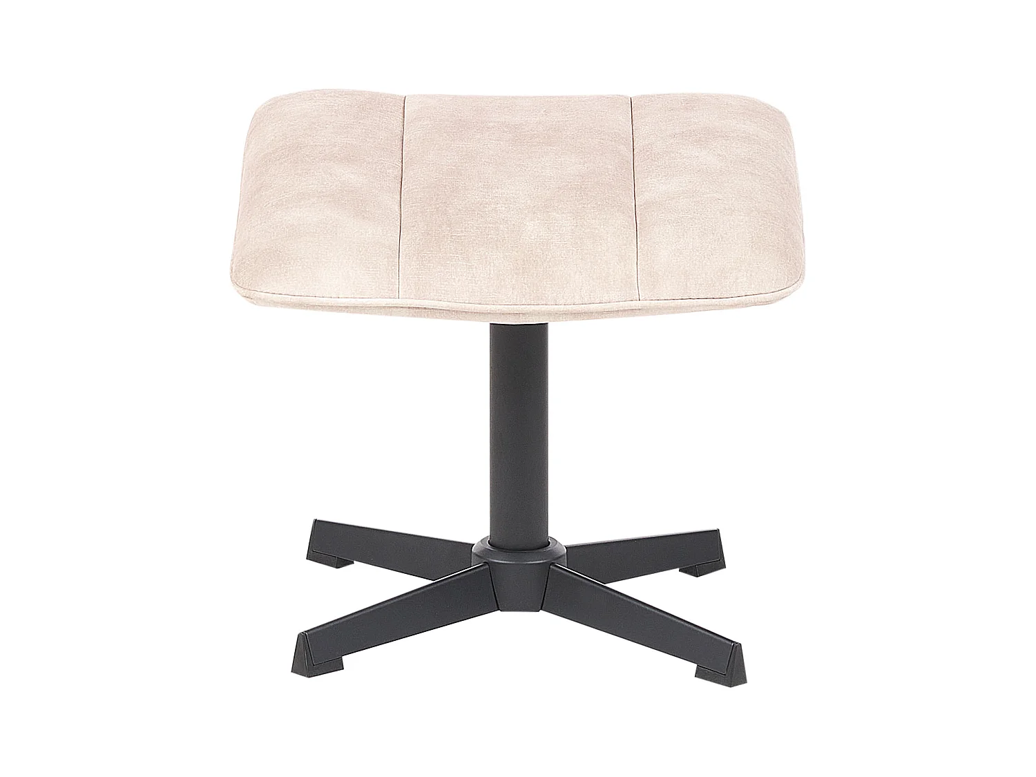 Draaifauteuil LIA met voetenbank Fluweel Beige