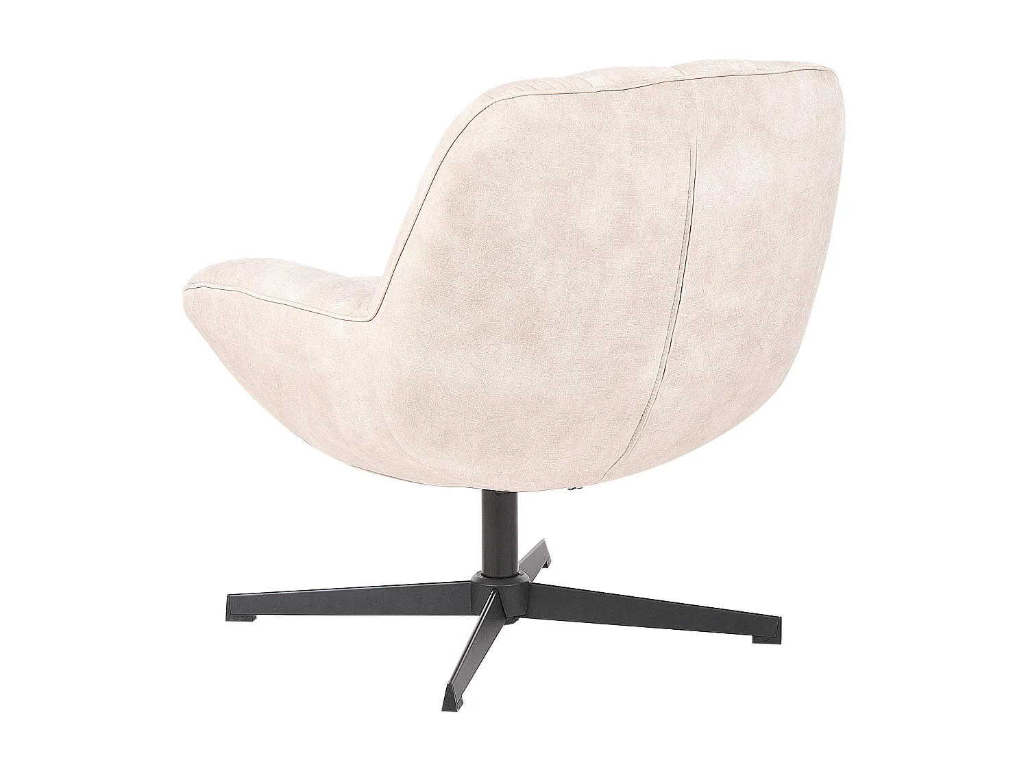 Fauteuil pivotant LIA Velours Beige