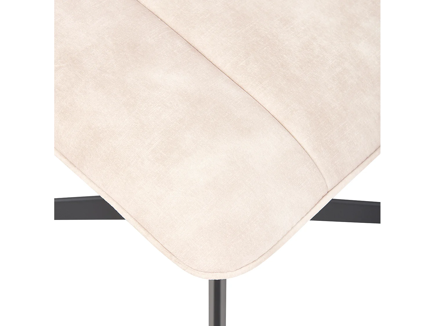 Fauteuil pivotant LIA Velours Beige