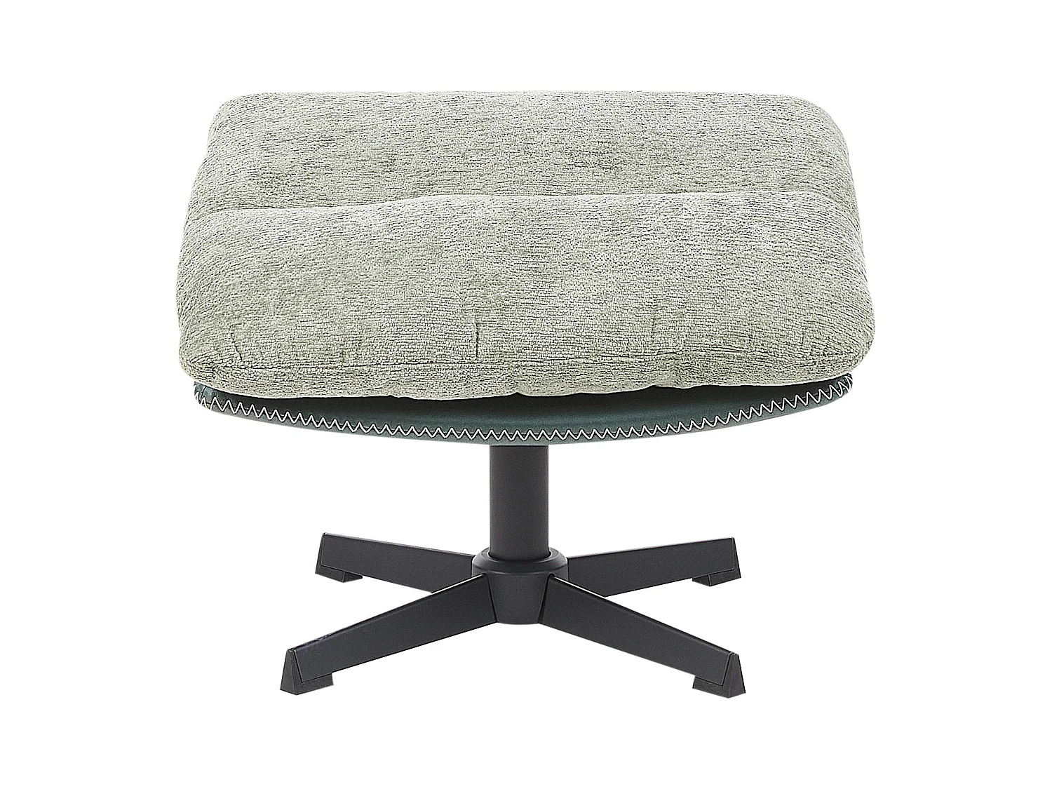 Draaifauteuil TOVIK met voetenbank Stof Lichtgroen