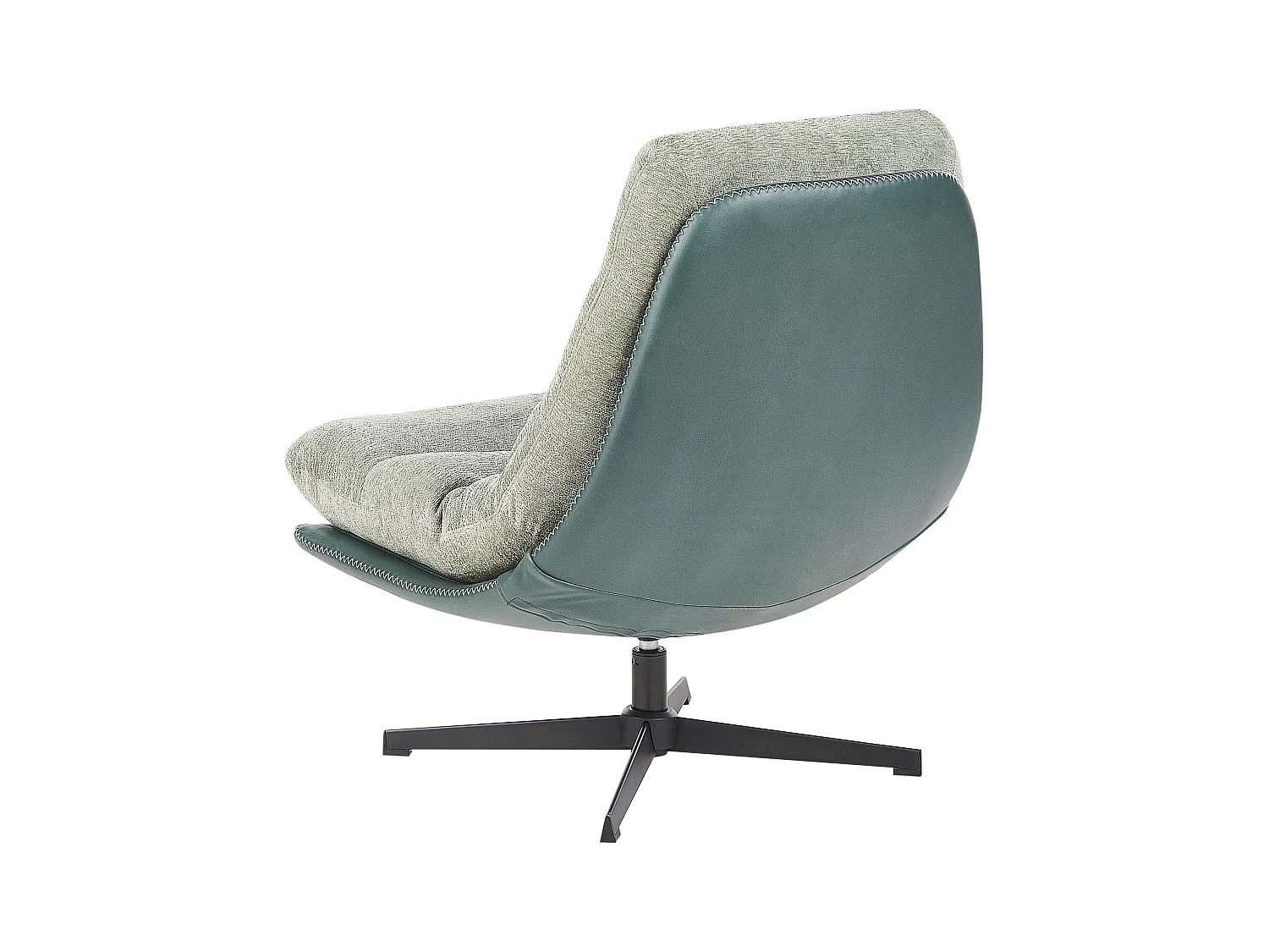 Fauteuil pivotant TOVIK Tissu chenille Vert clair