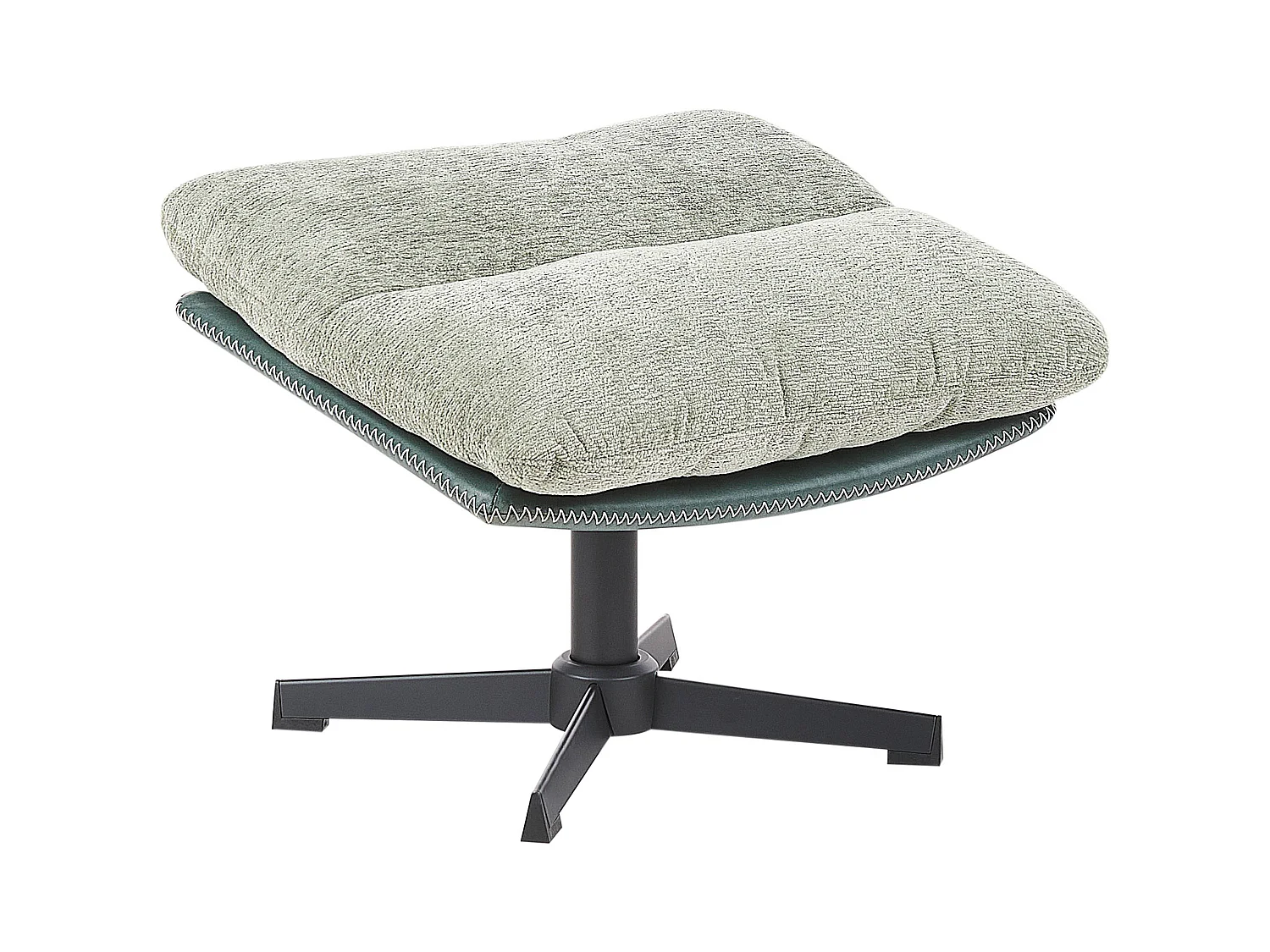 Fauteuil pivotant TOVIK Tissu chenille Vert clair