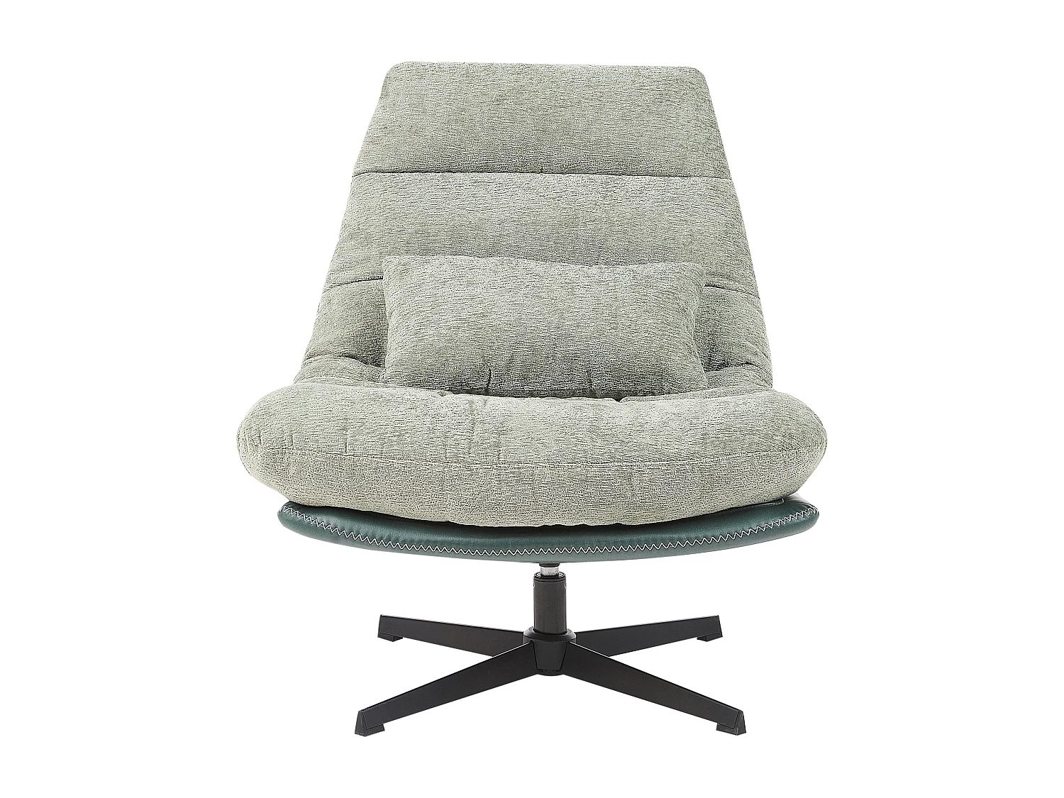 Fauteuil pivotant TOVIK Tissu chenille Vert clair