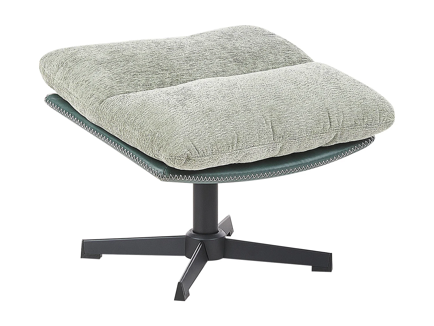 Fauteuil pivotant TOVIK Tissu chenille Vert clair
