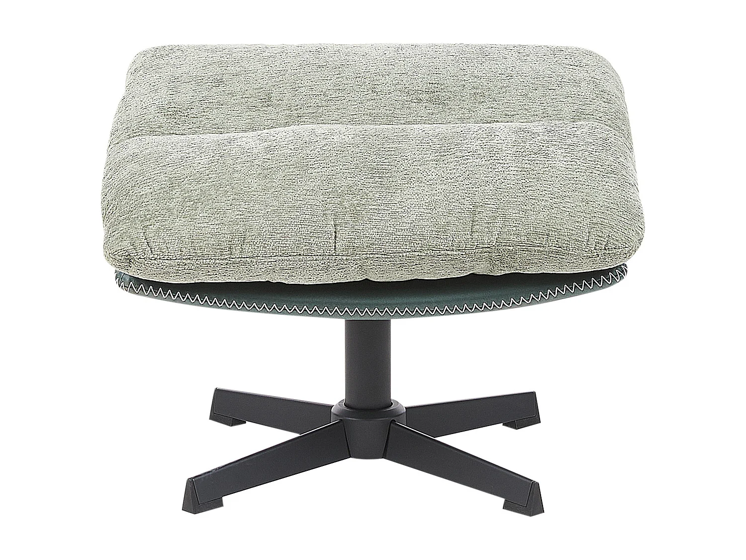 Fauteuil pivotant TOVIK Tissu chenille Vert clair